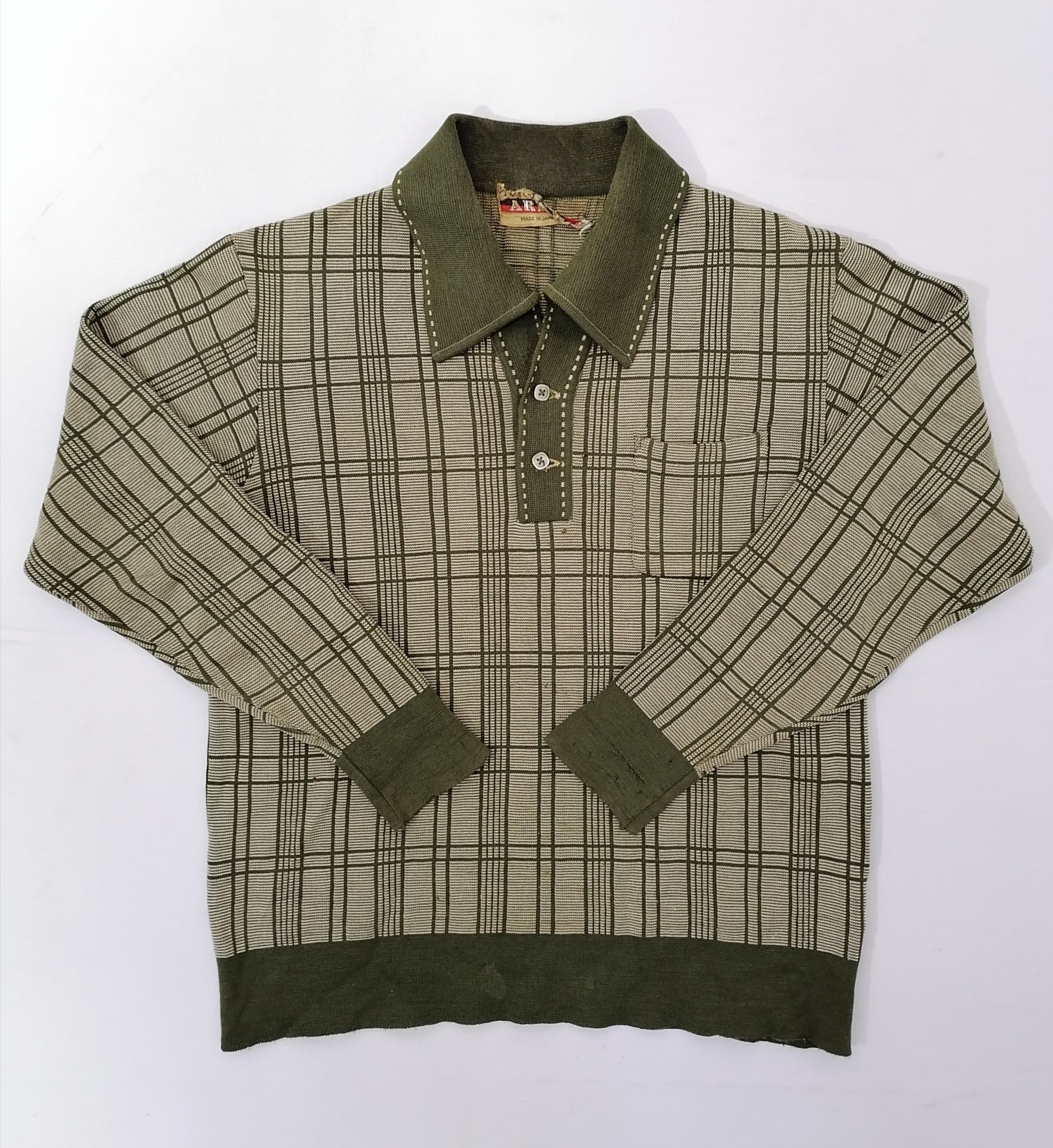 Japanese Brand × Vintage Vintage Arius Plaid Longsleeve Size US M / EU 48-50 / 2 - 1 Thumbnail