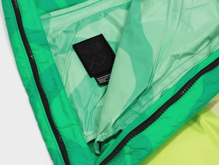 Kaws × The North Face KAWS The North Face Retro 1996 Nuptse Pants Safety Green LRG Size US 34 / EU 50 - 4 Thumbnail