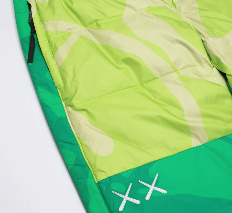 Kaws × The North Face KAWS The North Face Retro 1996 Nuptse Pants Safety Green LRG Size US 34 / EU 50 - 3 Thumbnail