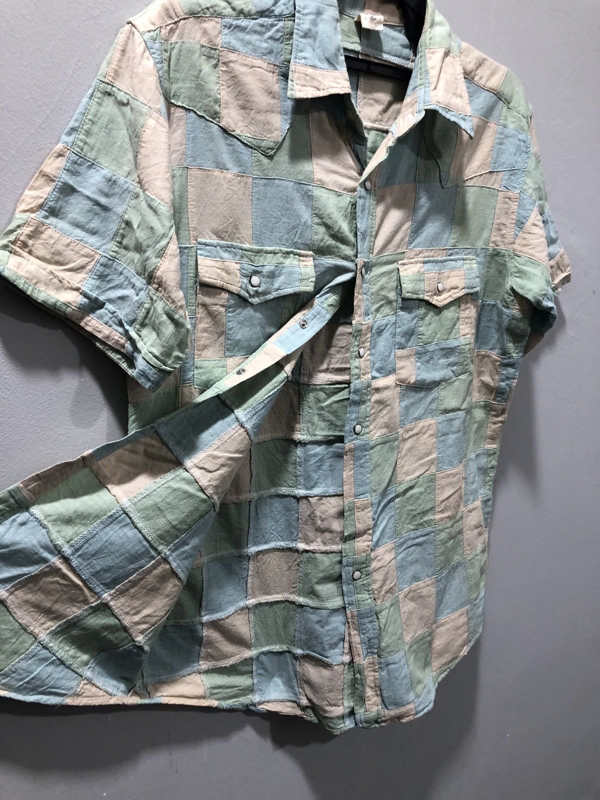 Other Japanese One’s Garment Patch Work Button ups Shirts Size US L / EU 52-54 / 3 - 6 Thumbnail