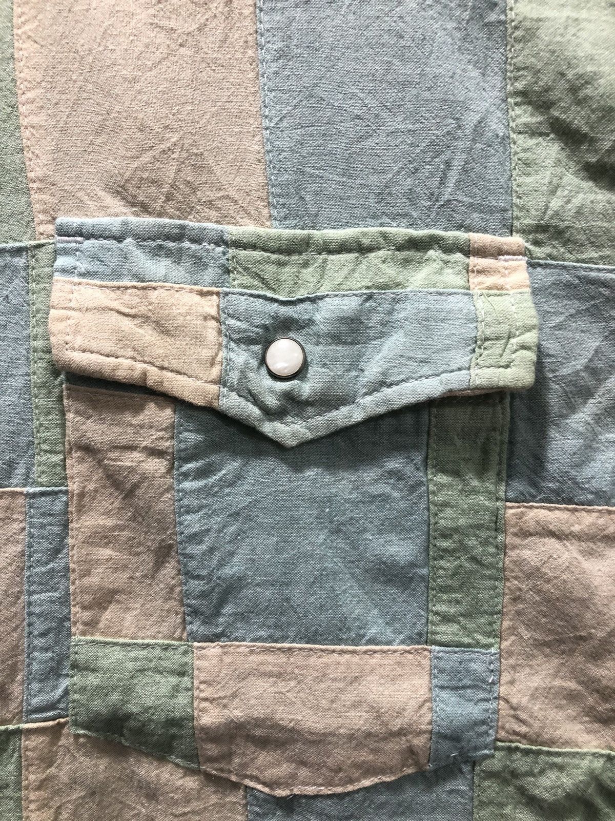 Other Japanese One’s Garment Patch Work Button ups Shirts Size US L / EU 52-54 / 3 - 8 Thumbnail