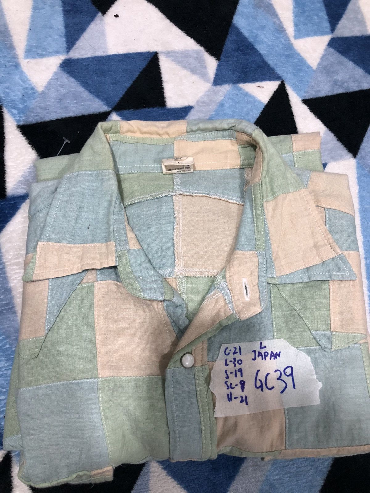 Other Japanese One’s Garment Patch Work Button ups Shirts Size US L / EU 52-54 / 3 - 16 Thumbnail