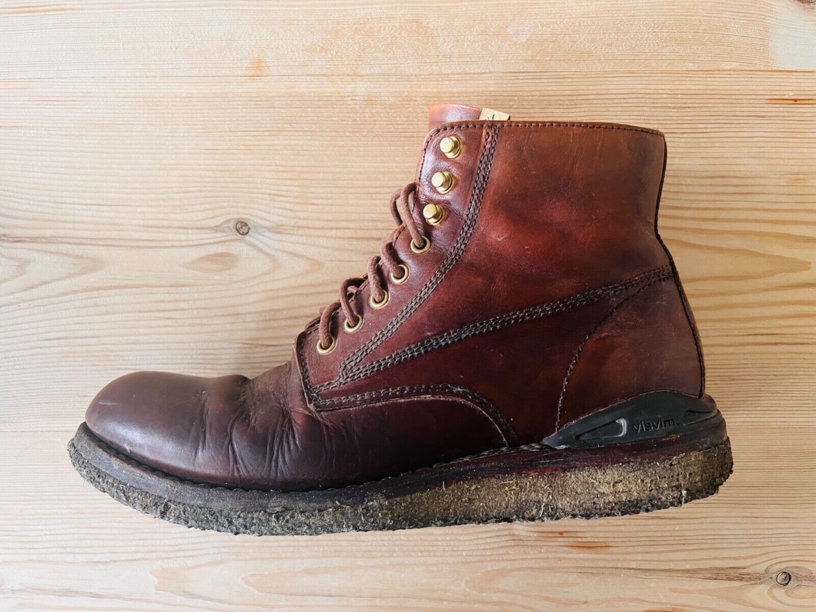Visvim Virgil Bison Leather with Crepe Sole - US10 UK9 - Boots