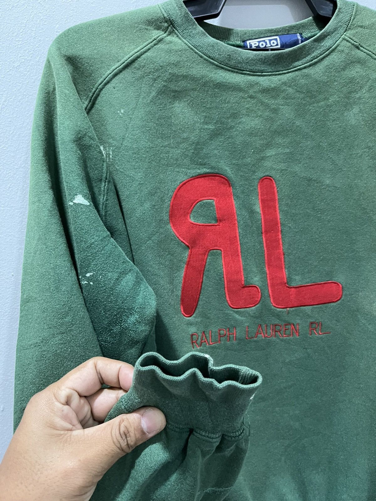 Polo Ralph Lauren Polo Ralph Lauren damage Sweatshirt Size US M / EU 48-50 / 2 - 8 Thumbnail