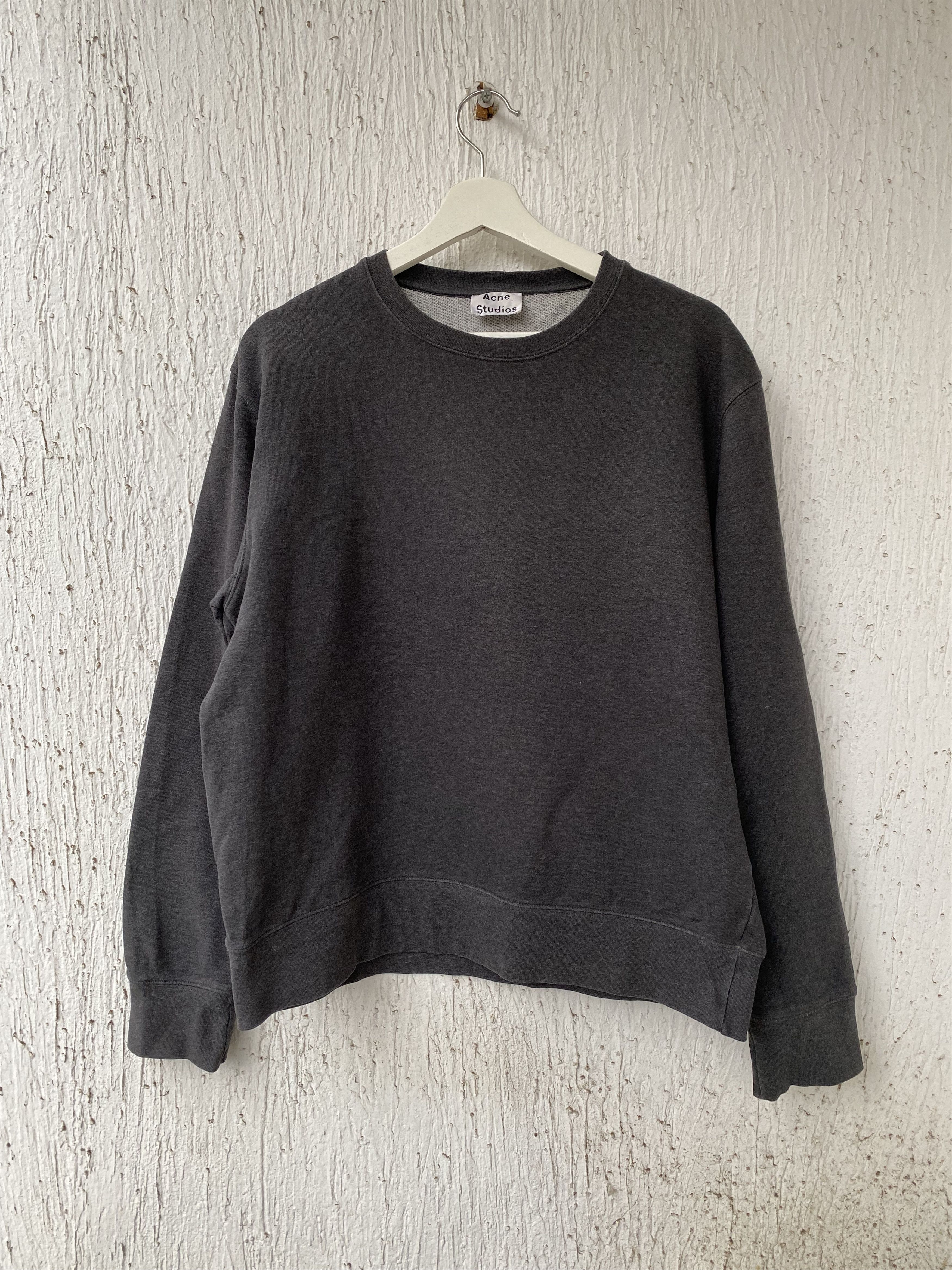 image of Acne Studios Casey Crew Sweat in Grey, Men's (Size Large)