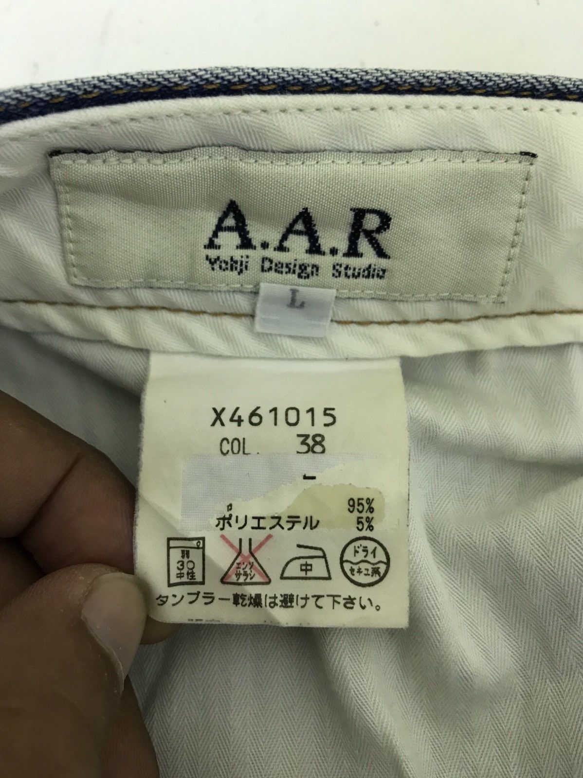 Japanese Brand Yohji Design Studio AAR Light Denim Pant Regular Straight Size US 31 - 10 Thumbnail