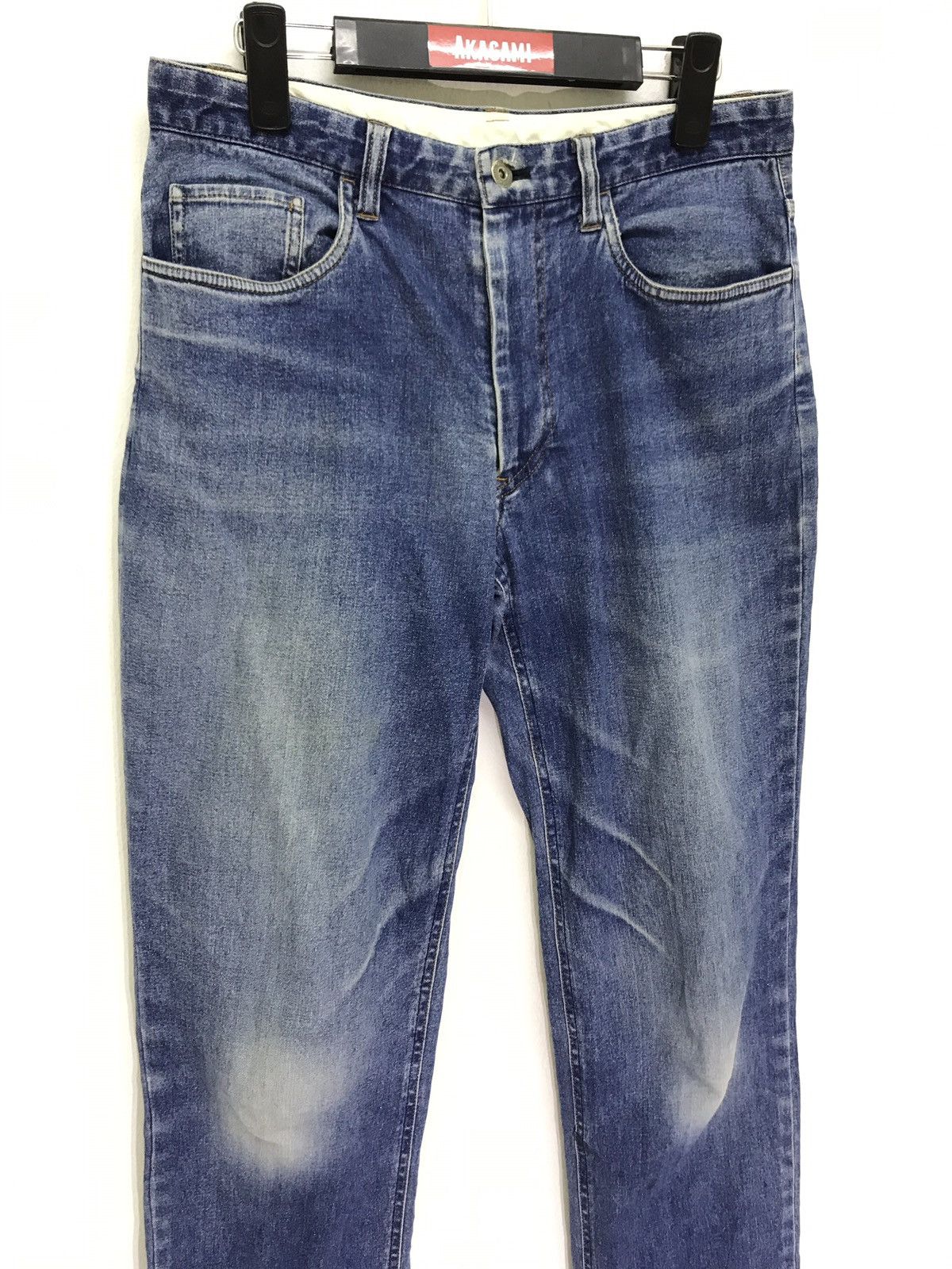 Japanese Brand Yohji Design Studio AAR Light Denim Pant Regular Straight Size US 31 - 3 Thumbnail