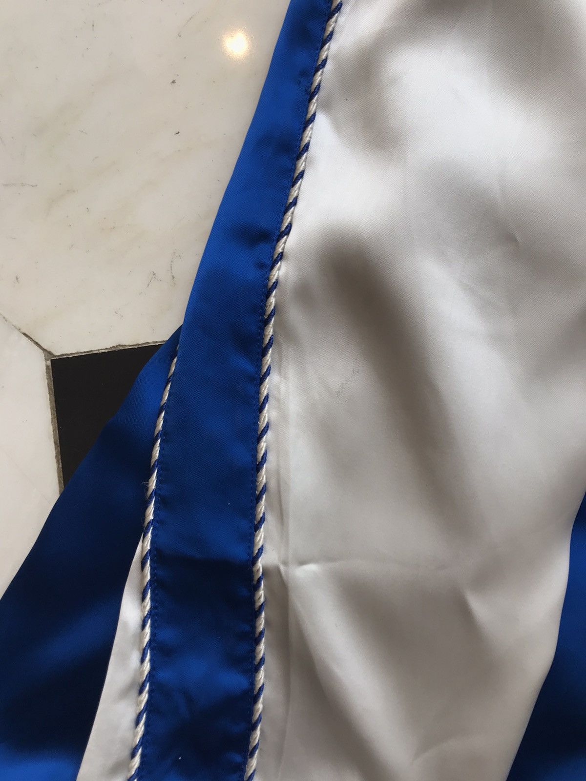 Saint Laurent Paris SS14 Silk Teddy Jacket in Blue Size US M / EU 48-50 / 2 - 7 Thumbnail