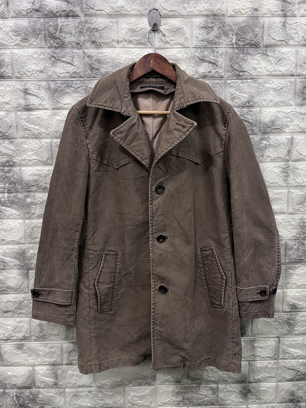 image of Archival Clothing Nr Deuxieme Jacket in Beige, Men's (Size Medium)