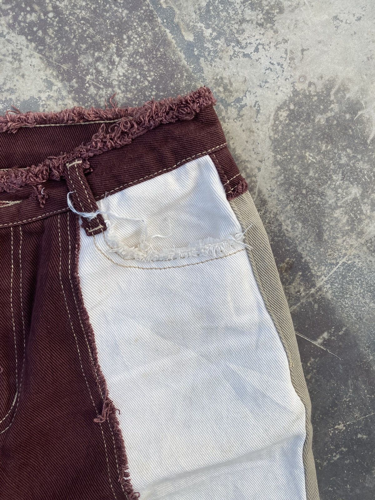 Japanese Brand Shein Jeans Hibrid Like Undercover Style Size 27" / US 4 / IT 40 - 6 Thumbnail