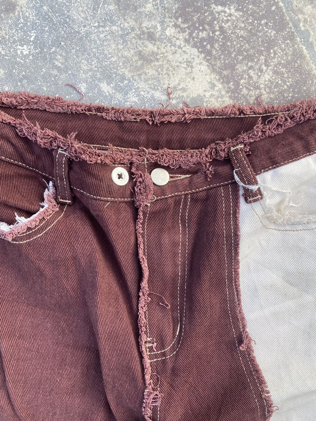 Japanese Brand Shein Jeans Hibrid Like Undercover Style Size 27" / US 4 / IT 40 - 3 Thumbnail