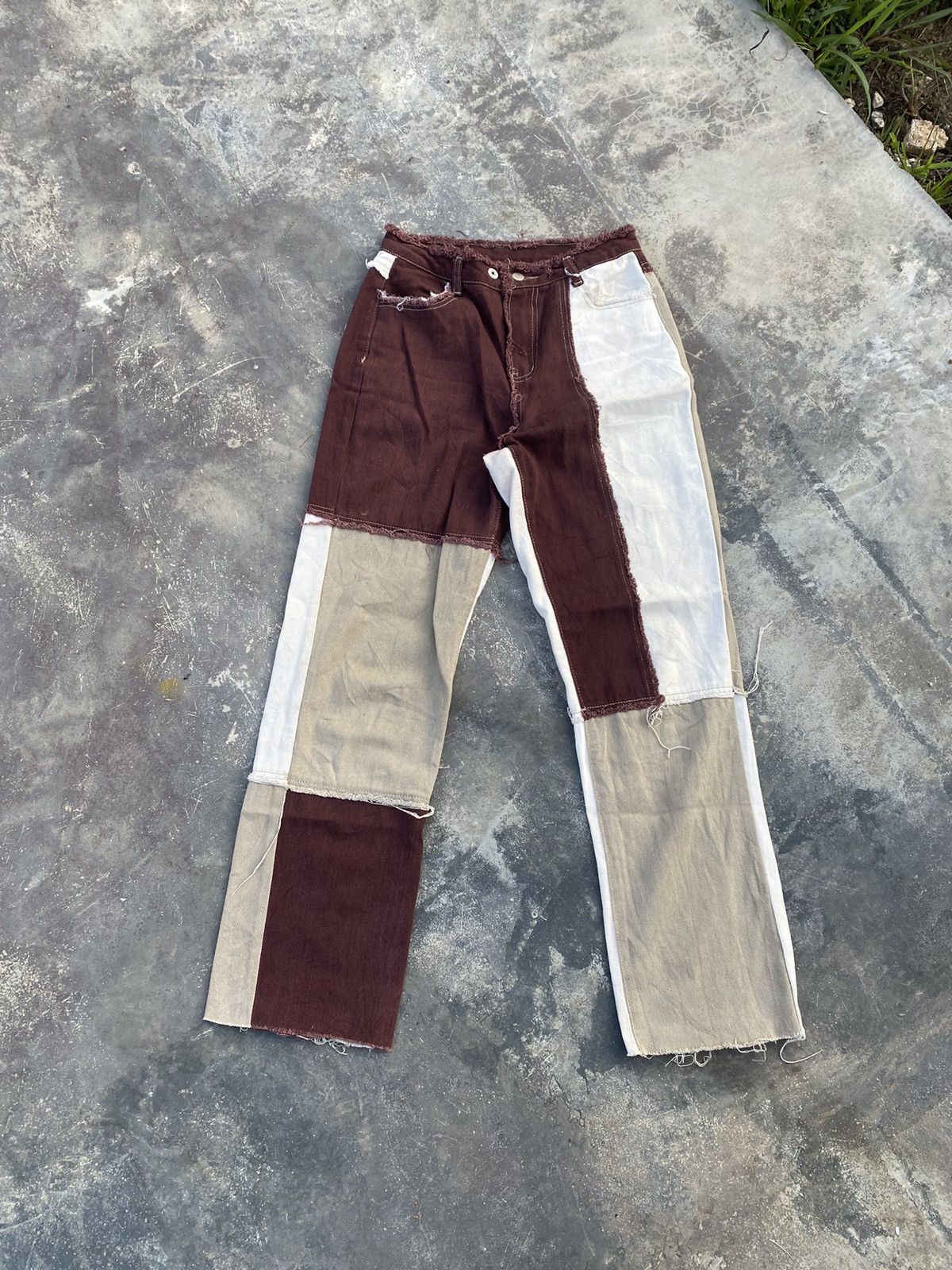 Japanese Brand Shein Jeans Hibrid Like Undercover Style Size 27" / US 4 / IT 40 - 1 Thumbnail