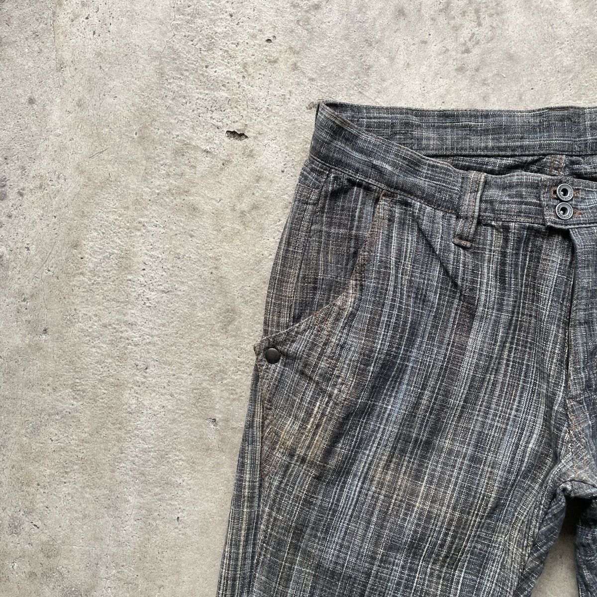 Japanese Brand Vintage Nicole Club For Men Faded Flare Trousers Pants Size US 30 / EU 46 - 4 Thumbnail