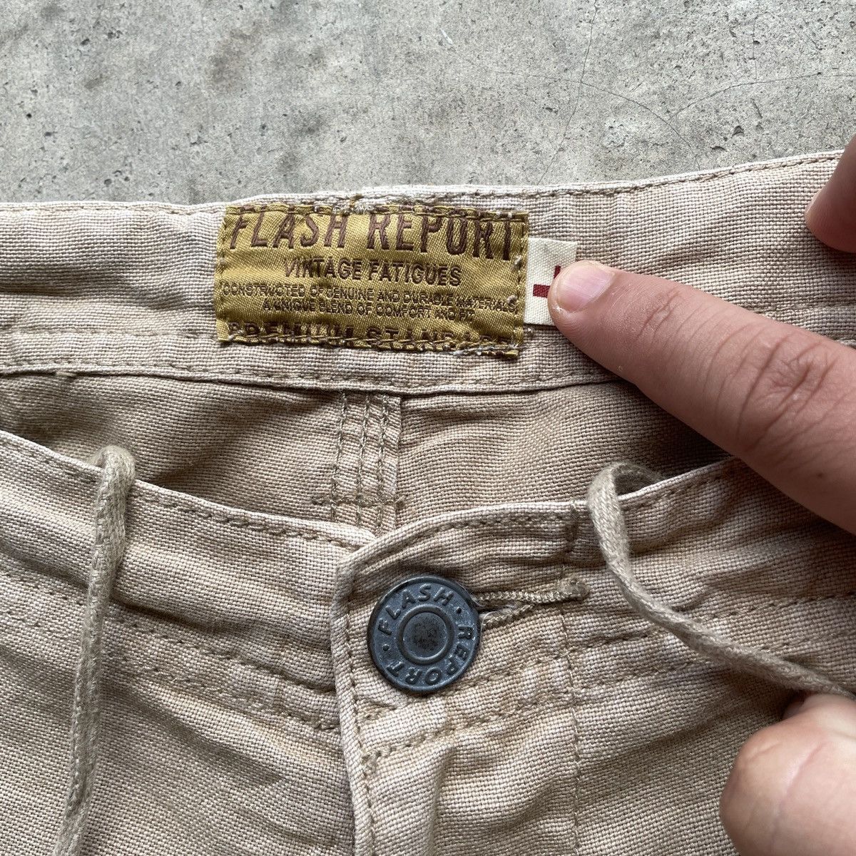 Japanese Brand Vintage Flash Report Faded Trousers Combat Pants W34x33.5 Size US 34 / EU 50 - 7 Thumbnail