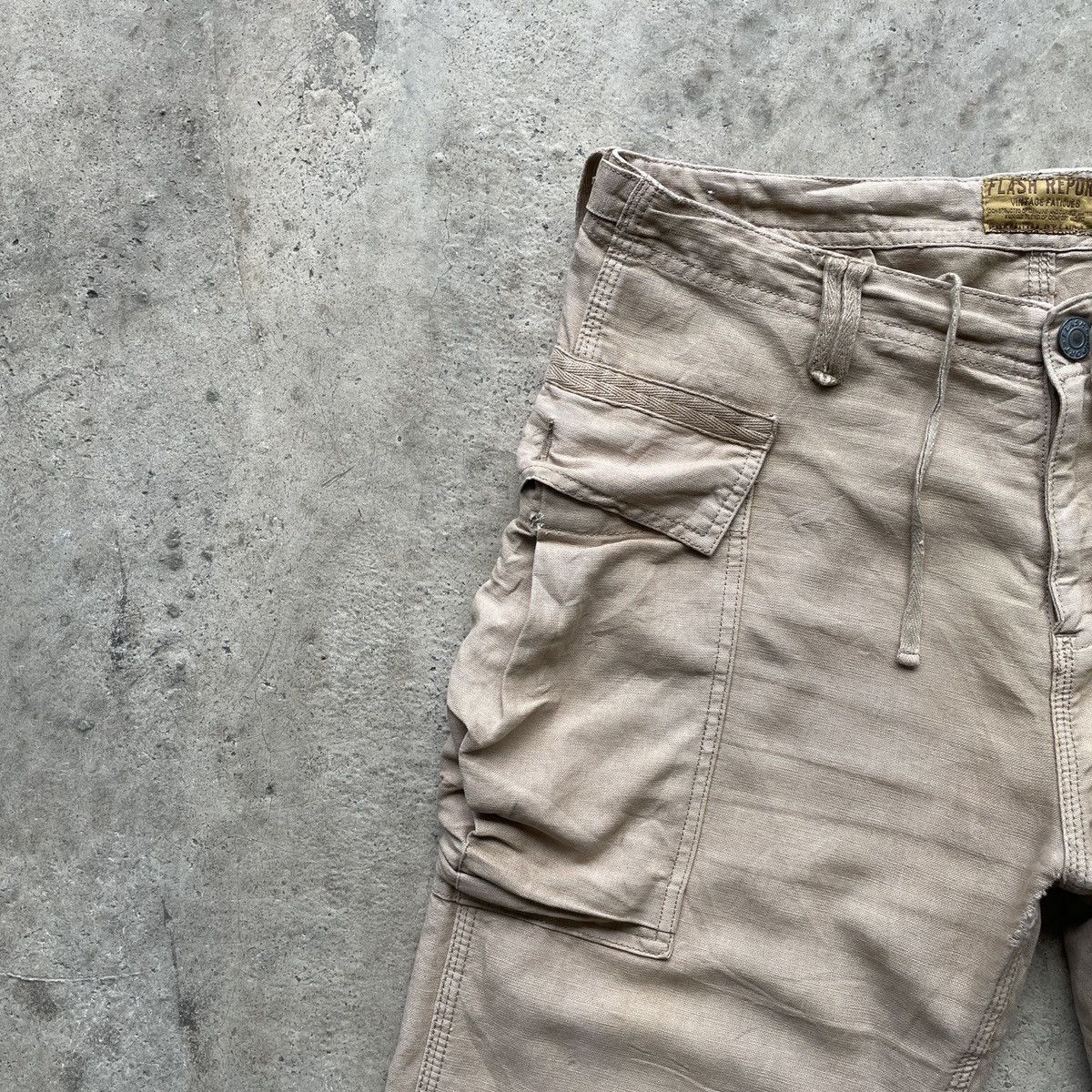 Japanese Brand Vintage Flash Report Faded Trousers Combat Pants W34x33.5 Size US 34 / EU 50 - 4 Thumbnail