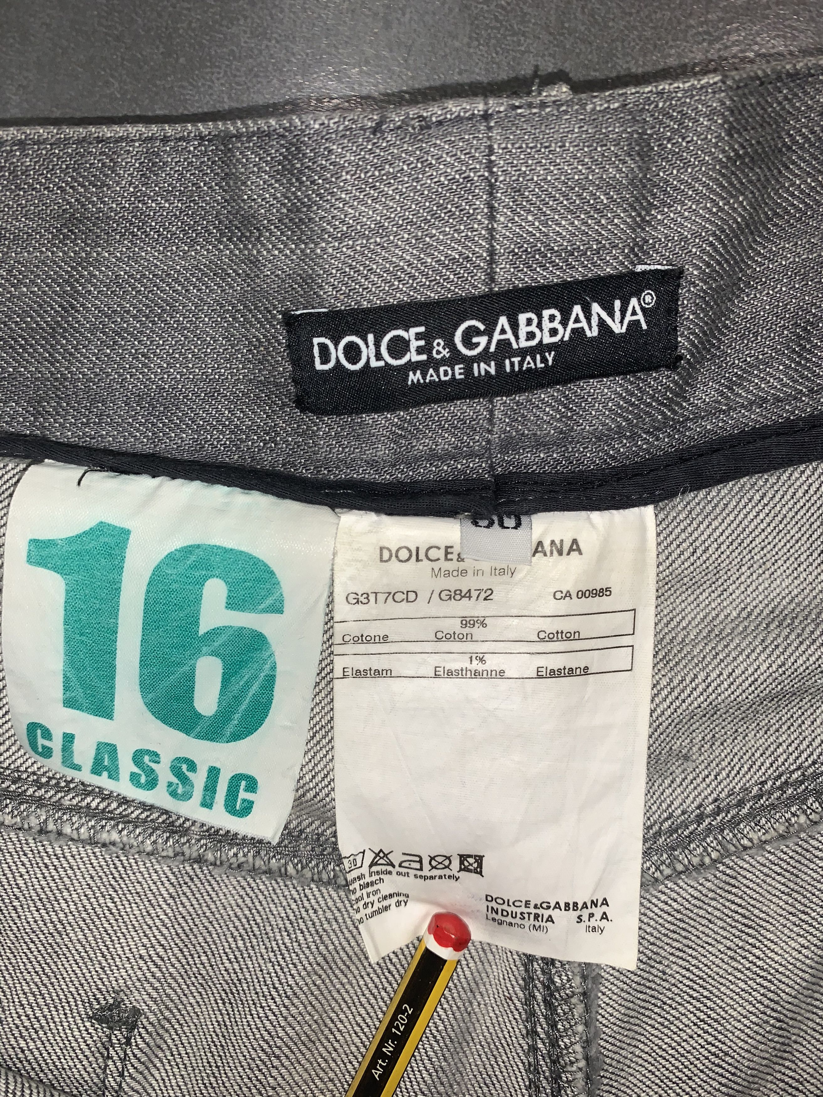 Dolce & Gabbana Dolce & Gabbana Classic Gray Denim Pants Size US 34 / EU 50 - 6 Thumbnail