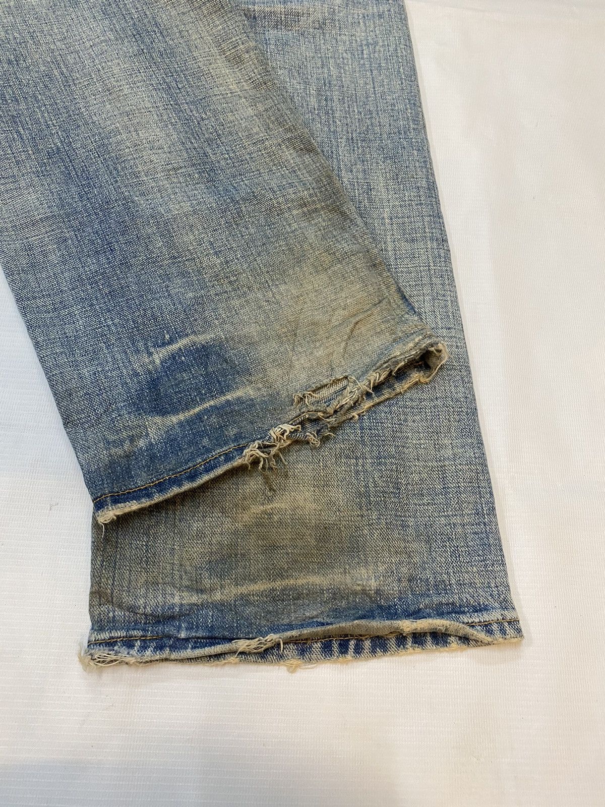 Japanese Brand × Vintage Vintage GL Heart Denim Distressed Pant Size US 32 / EU 48 - 14 Thumbnail