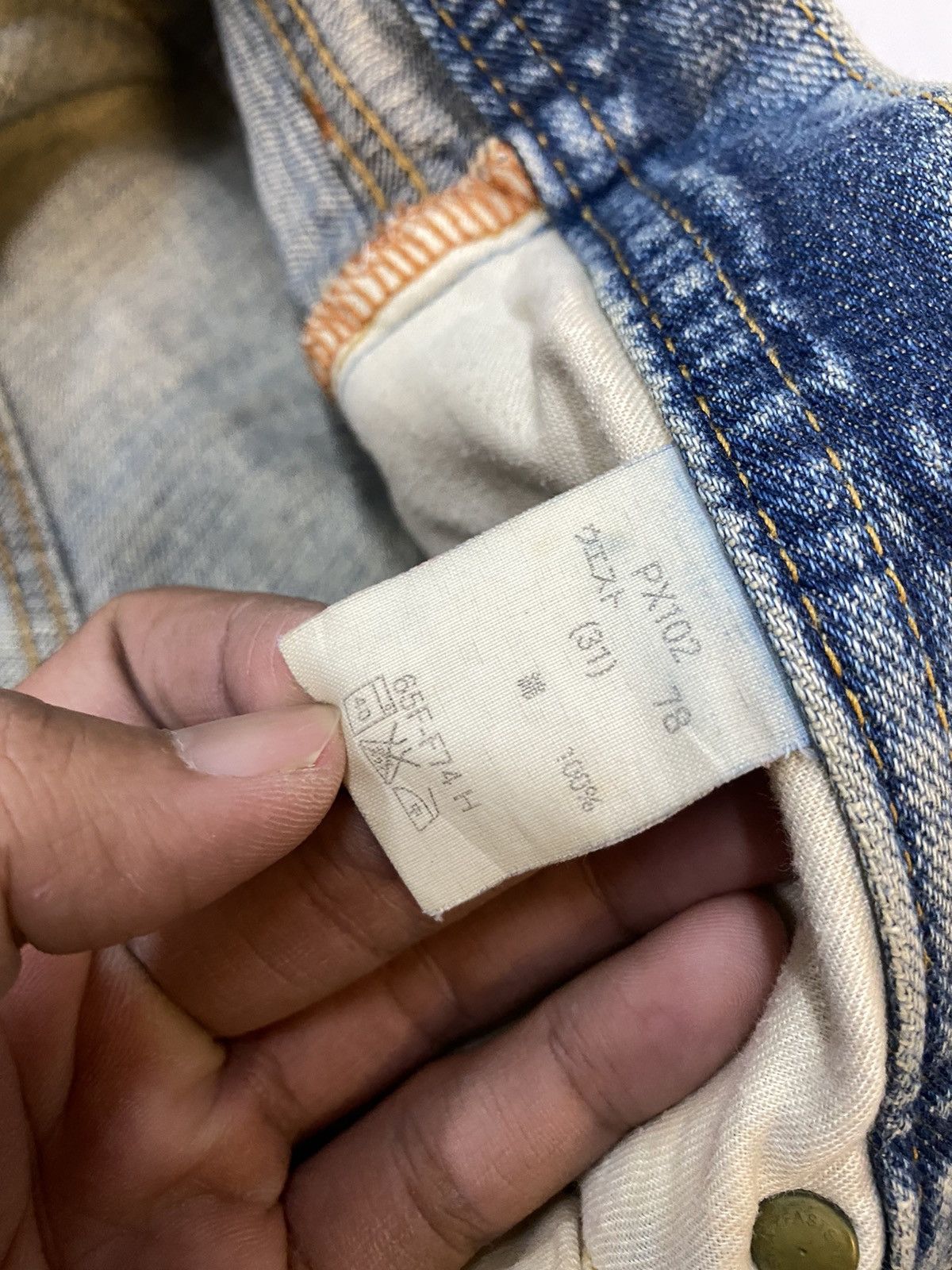 Japanese Brand × Vintage Vintage GL Heart Denim Distressed Pant Size US 32 / EU 48 - 8 Thumbnail