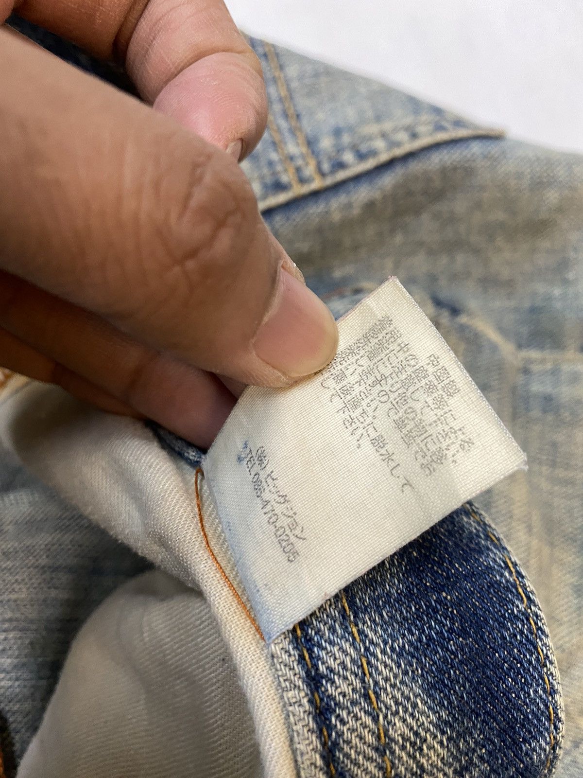 Japanese Brand × Vintage Vintage GL Heart Denim Distressed Pant Size US 32 / EU 48 - 9 Thumbnail