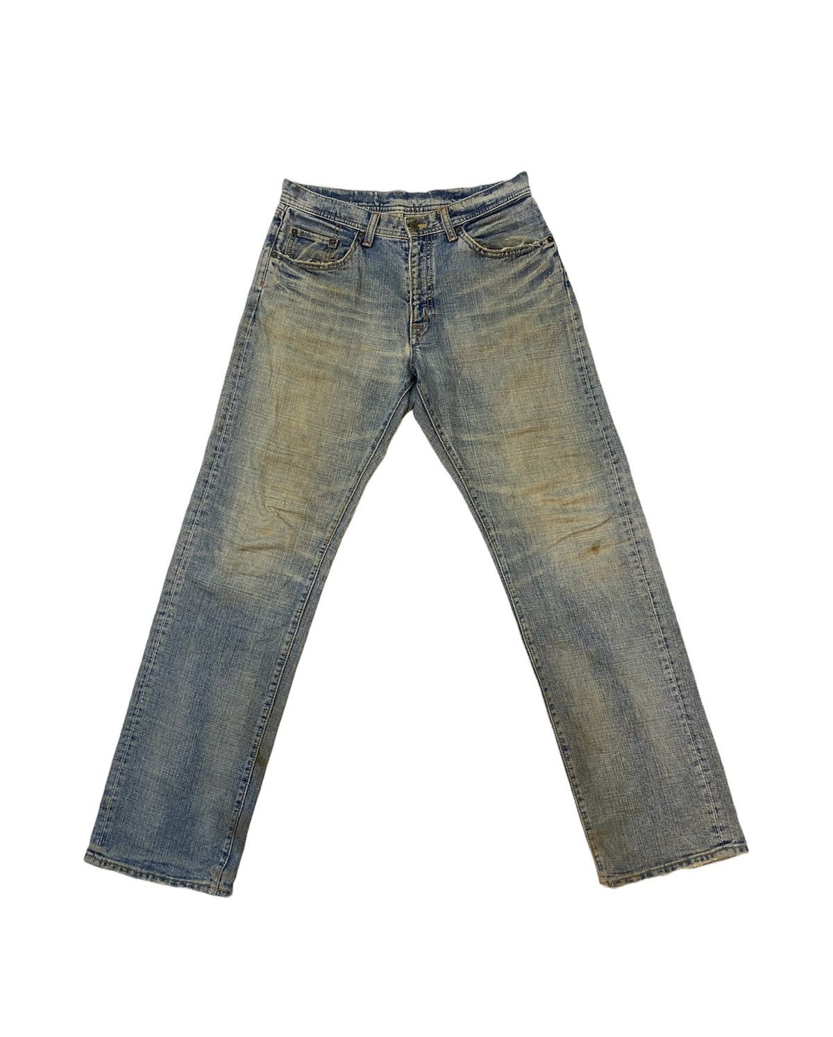 Japanese Brand × Vintage Vintage GL Heart Denim Distressed Pant Size US 32 / EU 48 - 1 Thumbnail