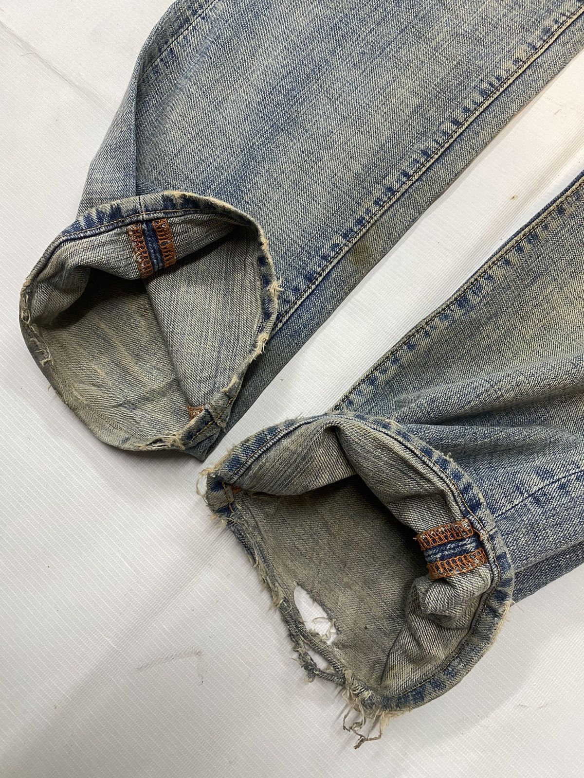 Japanese Brand × Vintage Vintage GL Heart Denim Distressed Pant Size US 32 / EU 48 - 6 Thumbnail