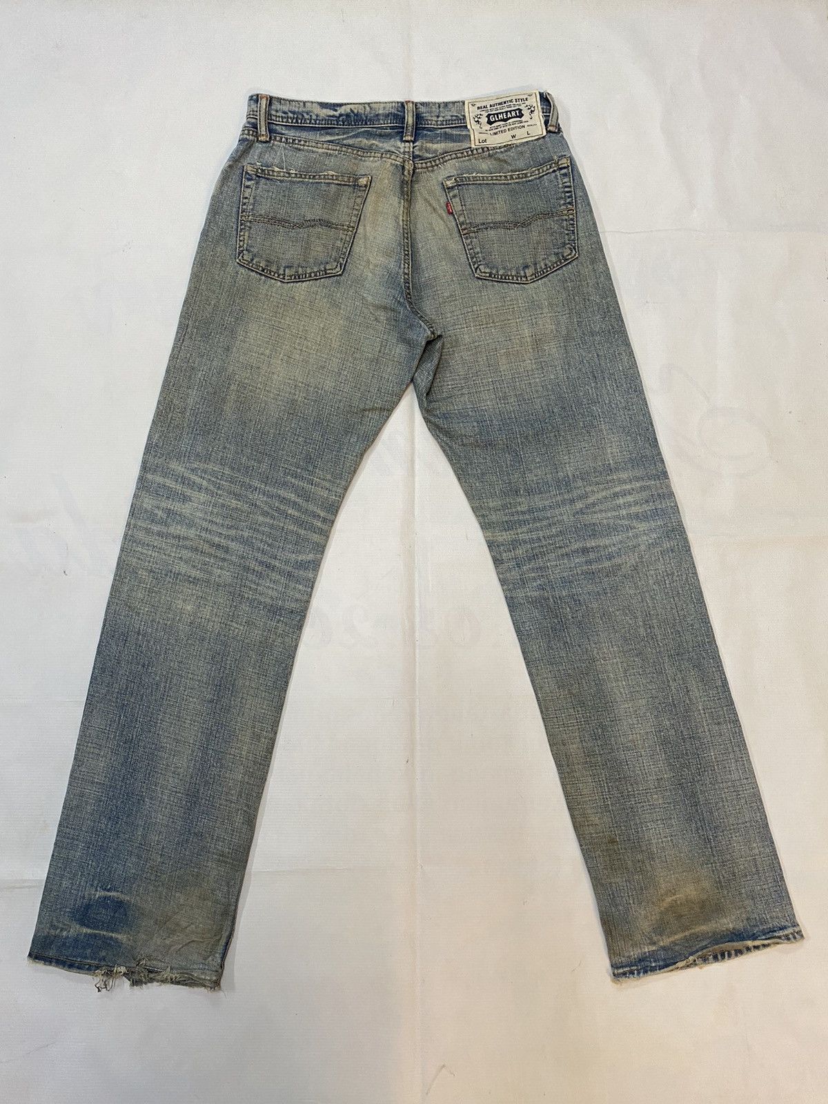 Japanese Brand × Vintage Vintage GL Heart Denim Distressed Pant Size US 32 / EU 48 - 10 Thumbnail