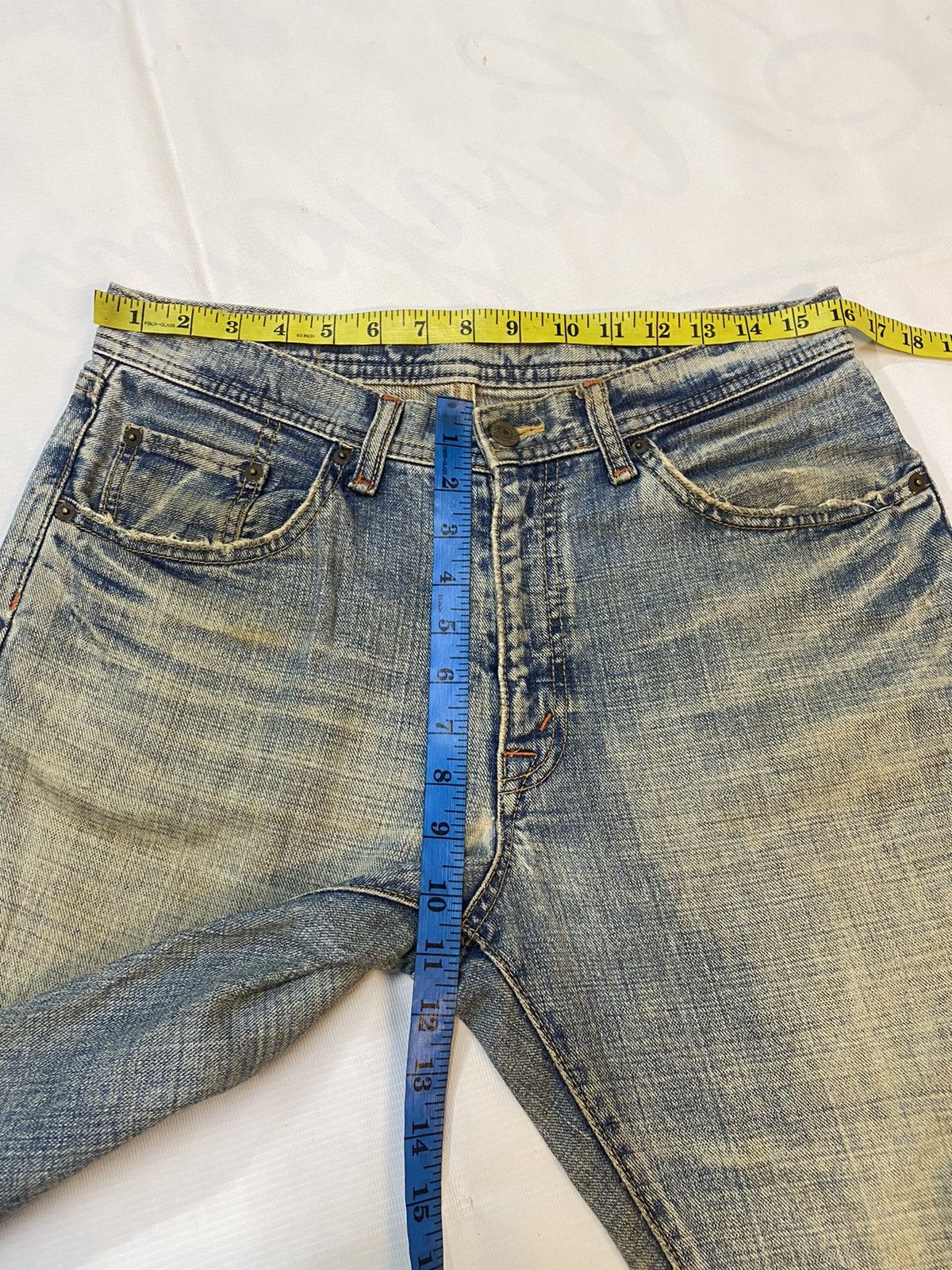 Japanese Brand × Vintage Vintage GL Heart Denim Distressed Pant Size US 32 / EU 48 - 15 Thumbnail