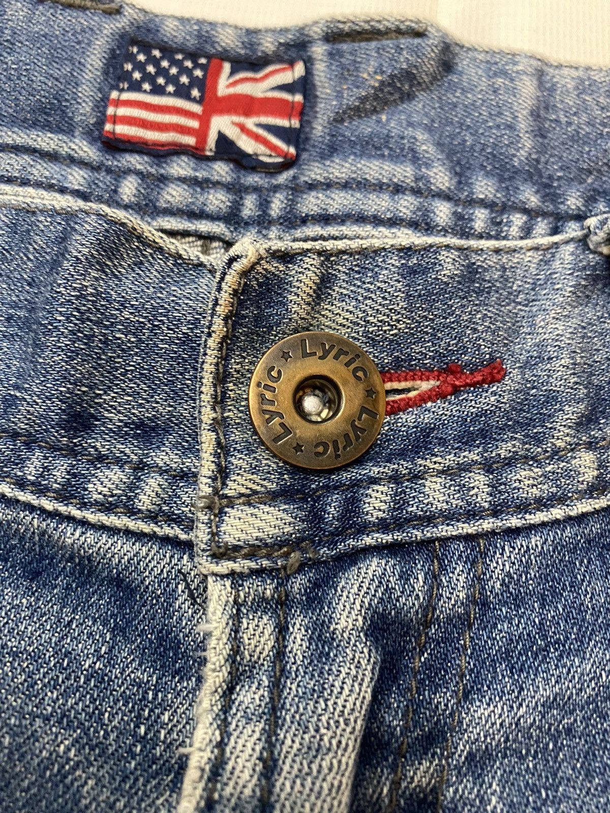 Hysteric Glamour × Japanese Brand Lyric Biker Denim Nice Design Pockert Size US 33 - 8 Thumbnail
