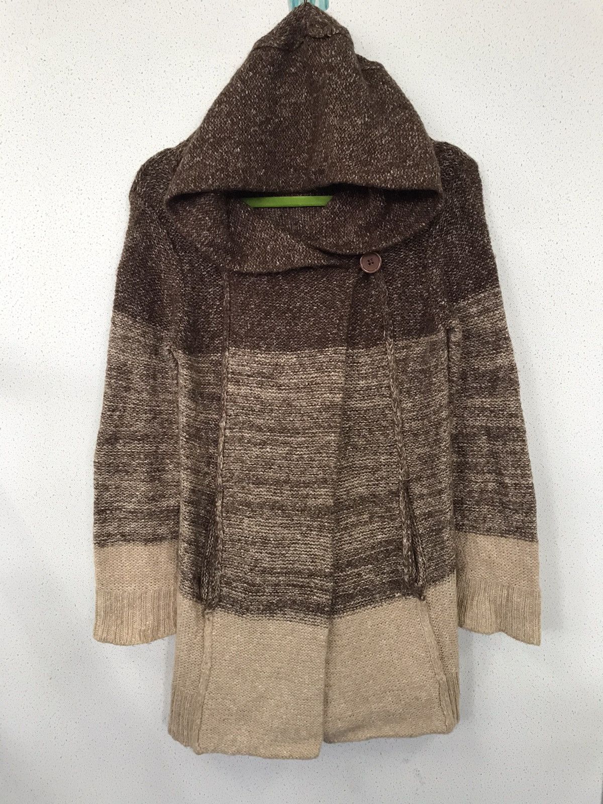 Due Sei Homespun Knit Hoodie Sweater