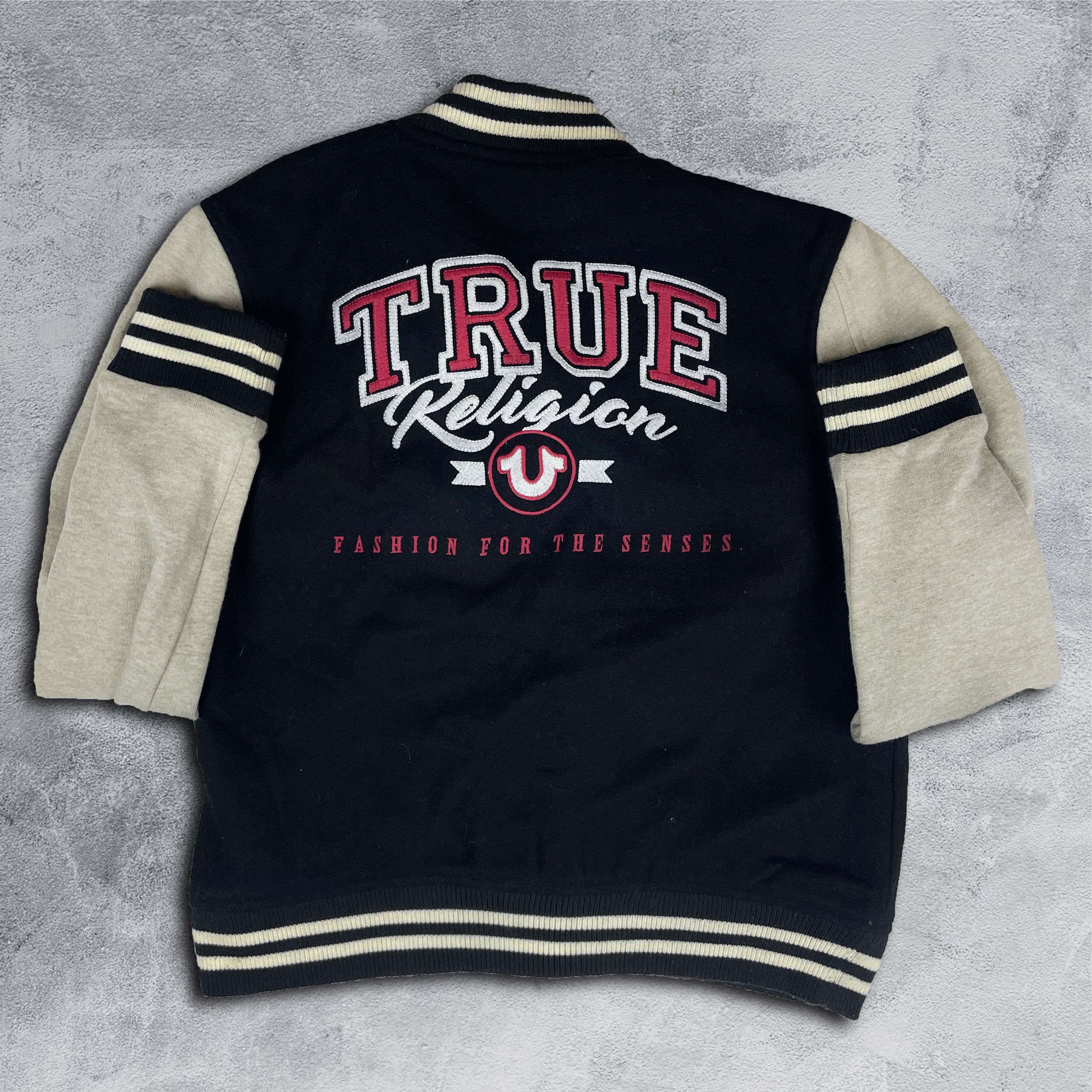 True Religion × Vintage True Religion Vintage Bomber Jacket Size US M / EU 48-50 / 2 - 2 Thumbnail