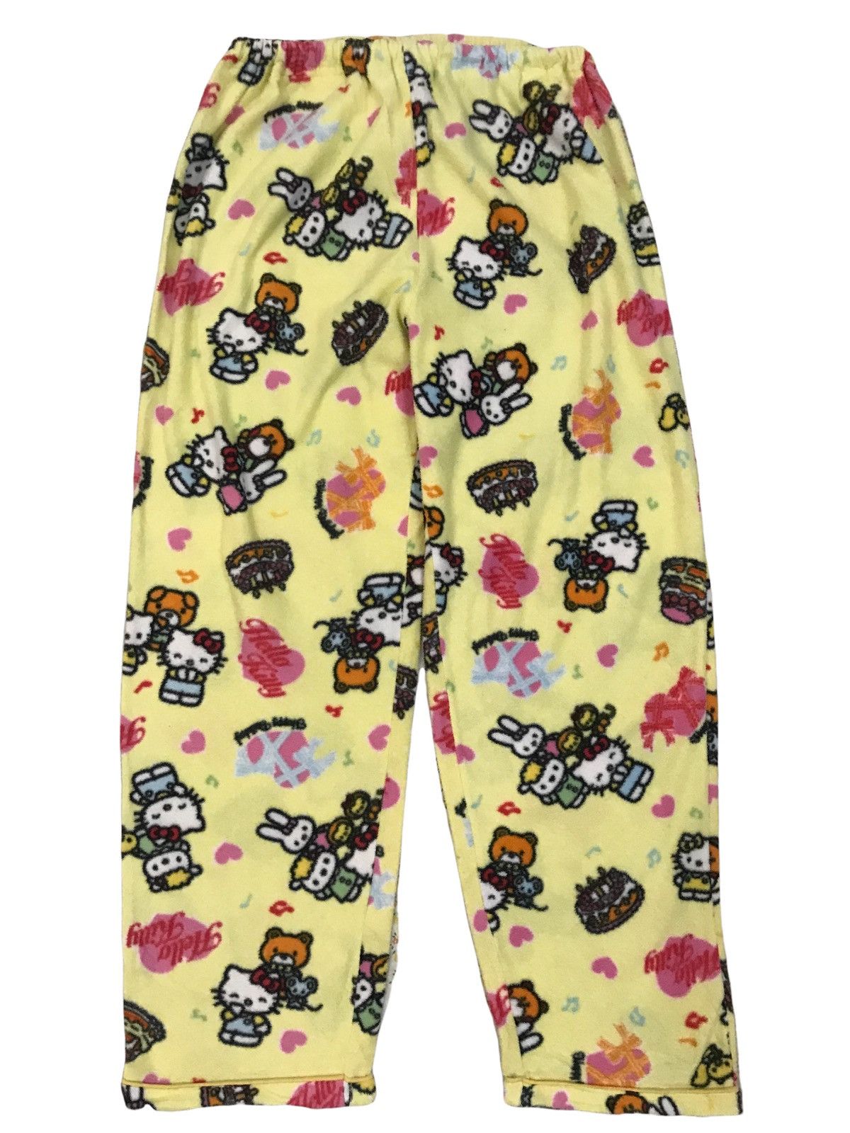 image of Anima x Cartoon Network Hello Kitty Fleece Sleep Pant in Yellow, Women's (Size 26)
