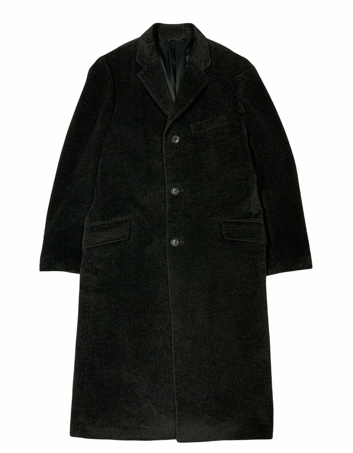 Yohji Yamamoto 🔥VTG YOHJI YAMAMOTO WOOL VELVET OVERCOATS Size US XL / EU 56 / 4 - 2 Thumbnail