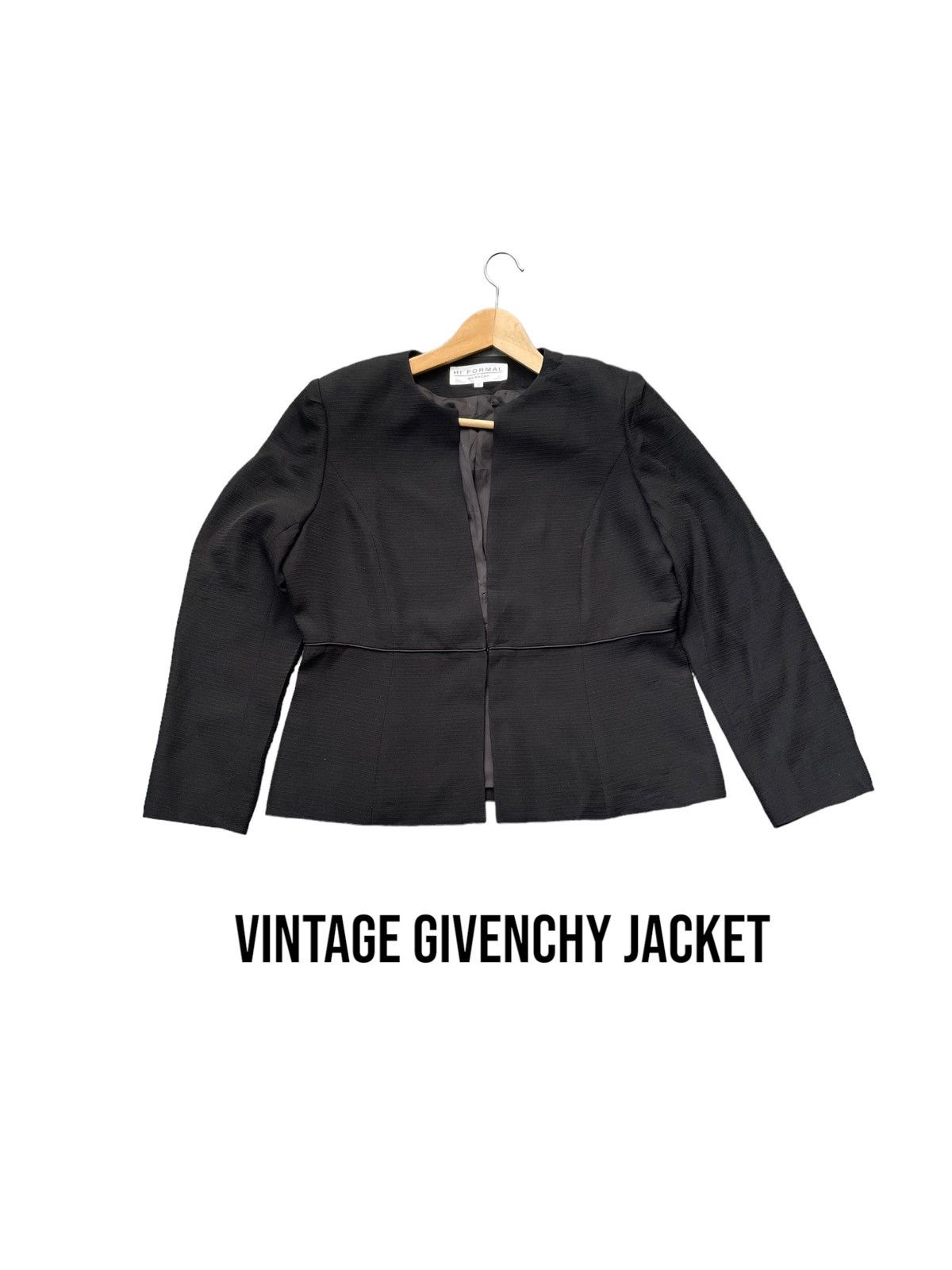 image of Vintage Hi Formal Givenchy Jacket in Black, Women's (Size Medium)