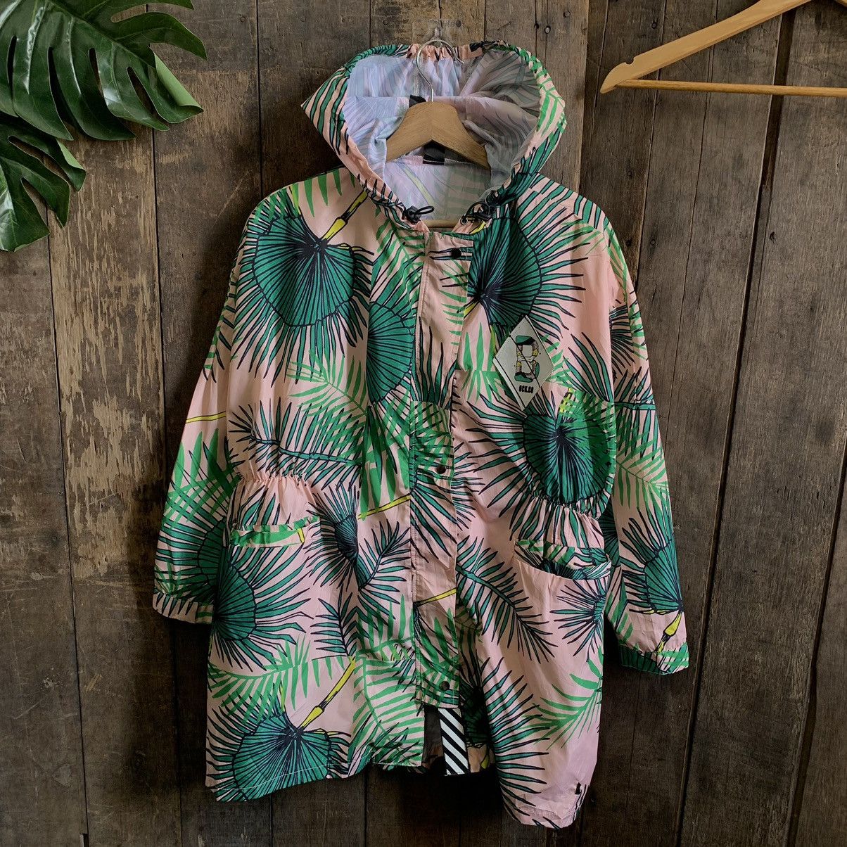 Vintage Funny Guerrila Floral Parka Jacket