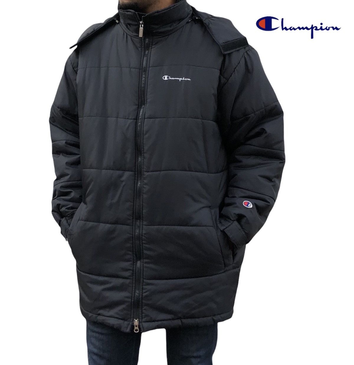 Champion Champion Puffer Hooded Jacket Size US L / EU 52-54 / 3 - 1 Thumbnail