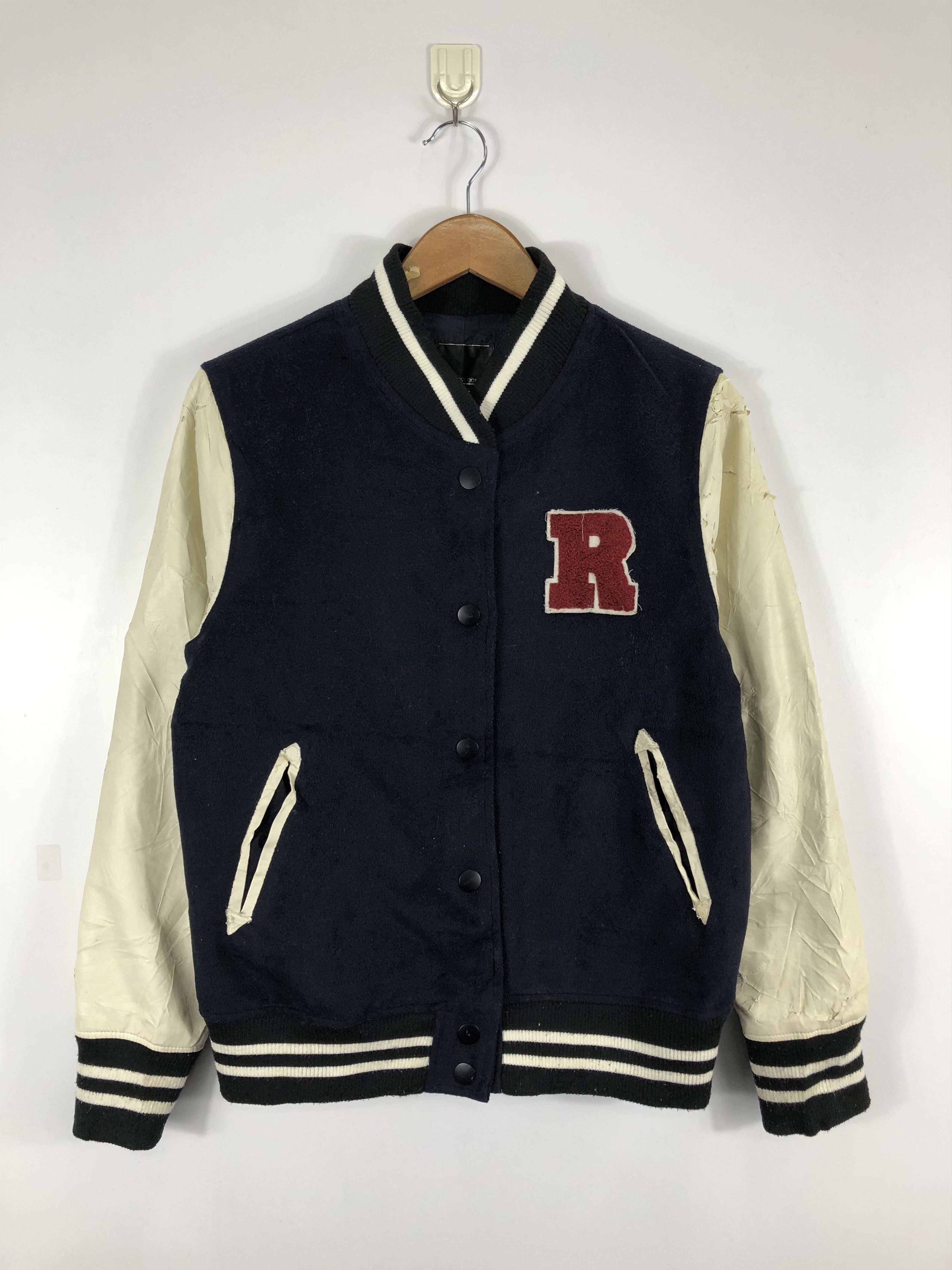 Vintage Vintage Japanese Brand Embroidery Leather Varsity V0261 Size US L / EU 52-54 / 3 - 1 Thumbnail