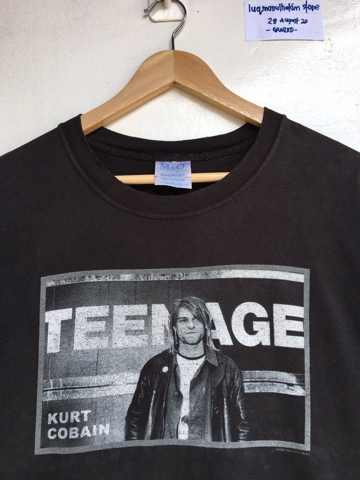 Vintage Vintage Rare Kurt Cobain T-Shirt Copyright 2002 Size US L / EU 52-54 / 3 - 5 Thumbnail