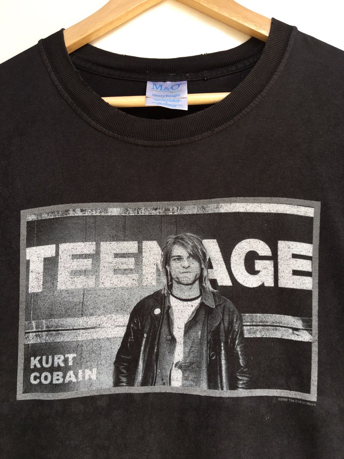 Vintage Vintage Rare Kurt Cobain T-Shirt Copyright 2002 Size US L / EU 52-54 / 3 - 6 Thumbnail