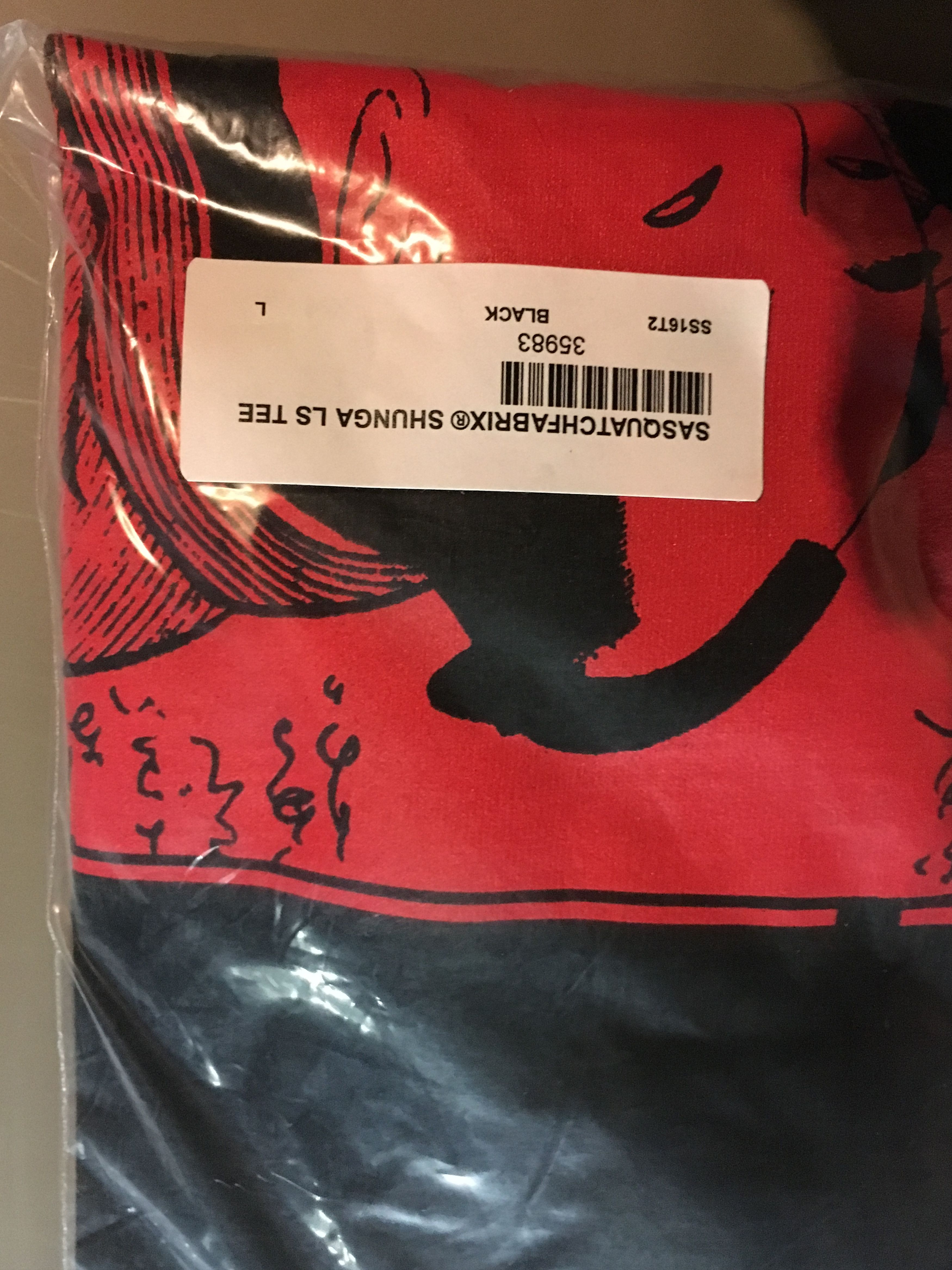 Supreme 16SS×Sasquatchfabrix Shunga L/S Supreme Sasquatchfabrix Shunga LS Tee White Men's - SS16 - US