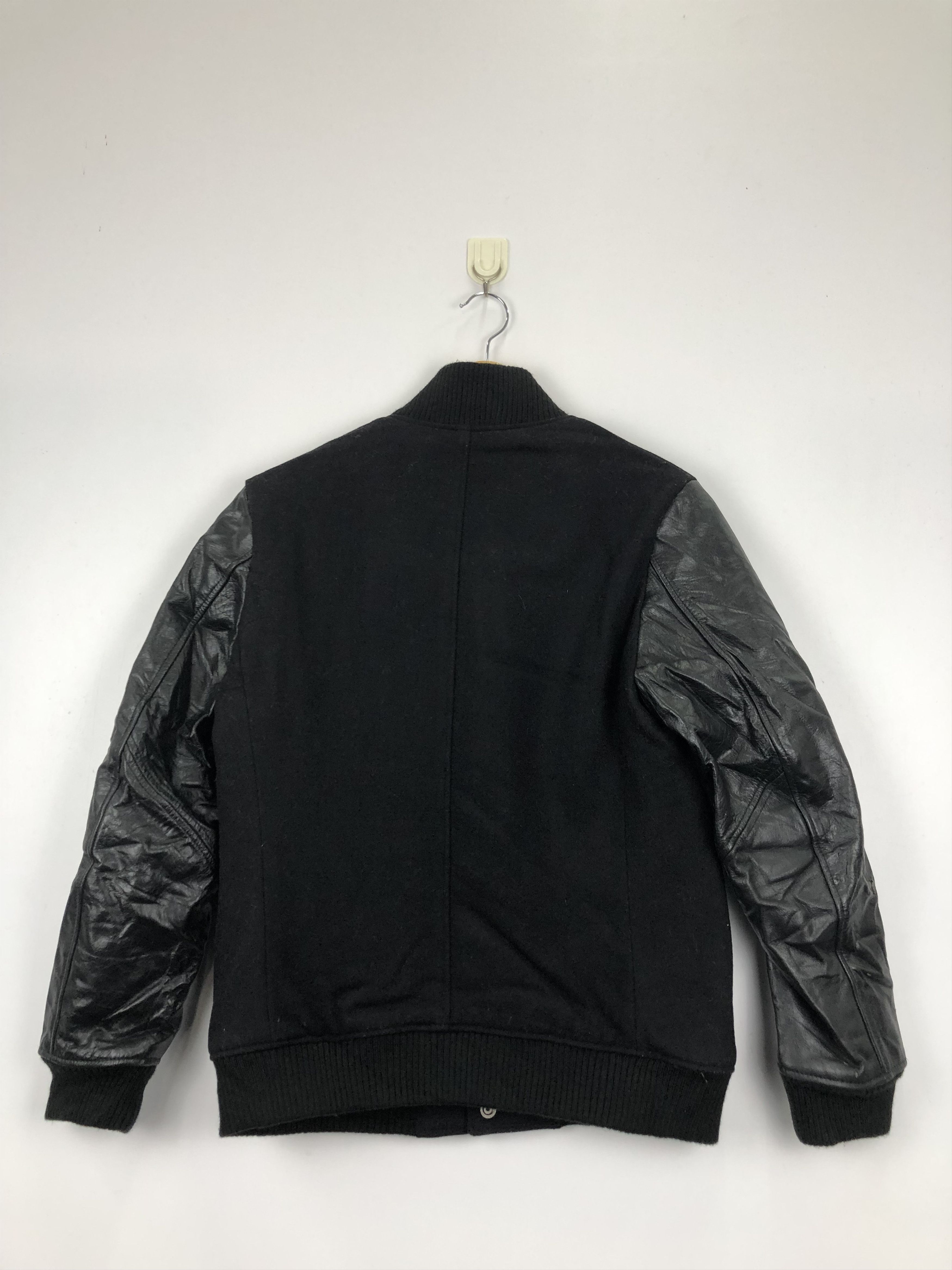 Other Vintage 90s Military Varsity Jacket Leather Sleeve V0395 Size US M / EU 48-50 / 2 - 5 Thumbnail