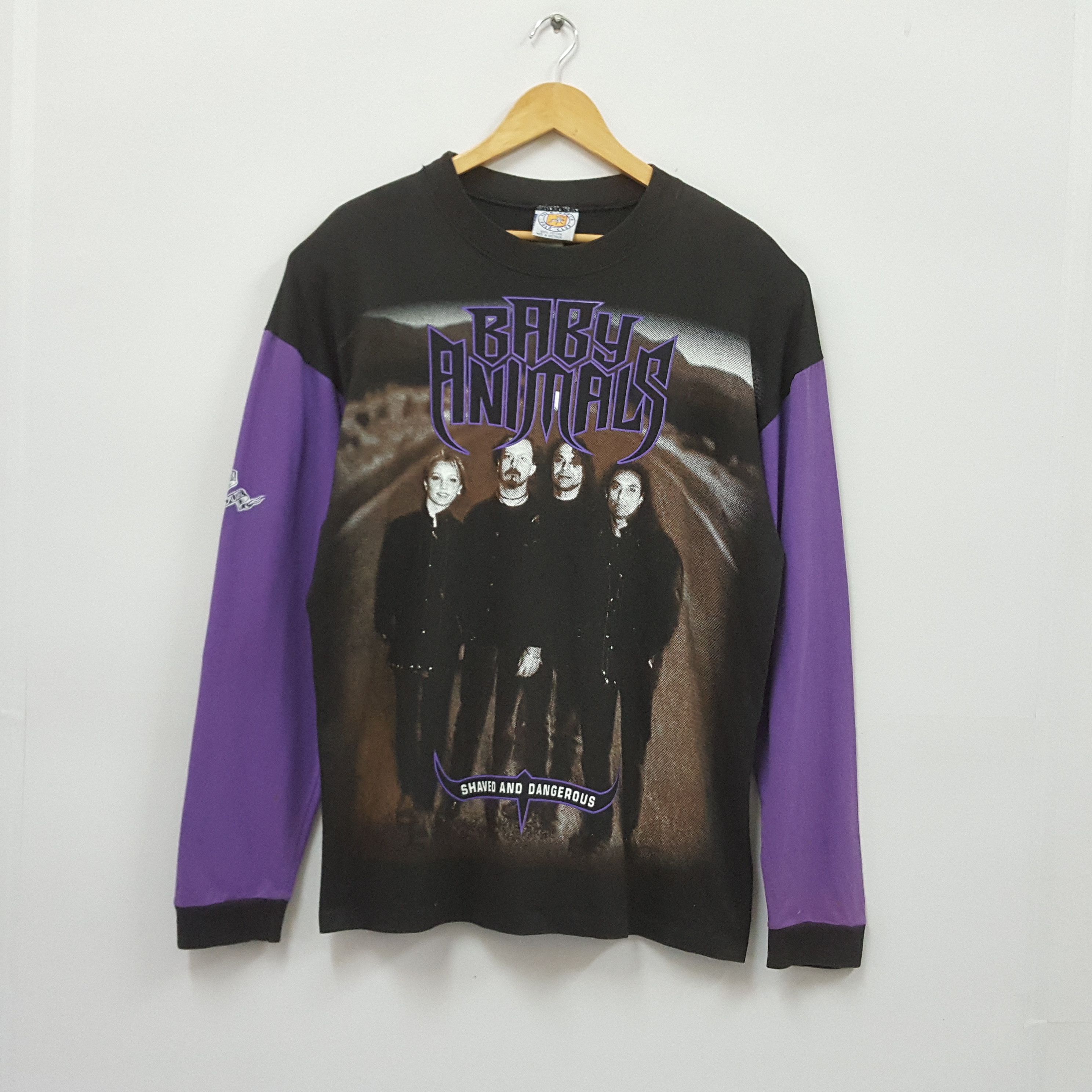 Band Tees × Vintage Vintage 90's BABY ANIMALS Australia Hard Rock band Tour tee Size US XL / EU 56 / 4 - 1 Thumbnail