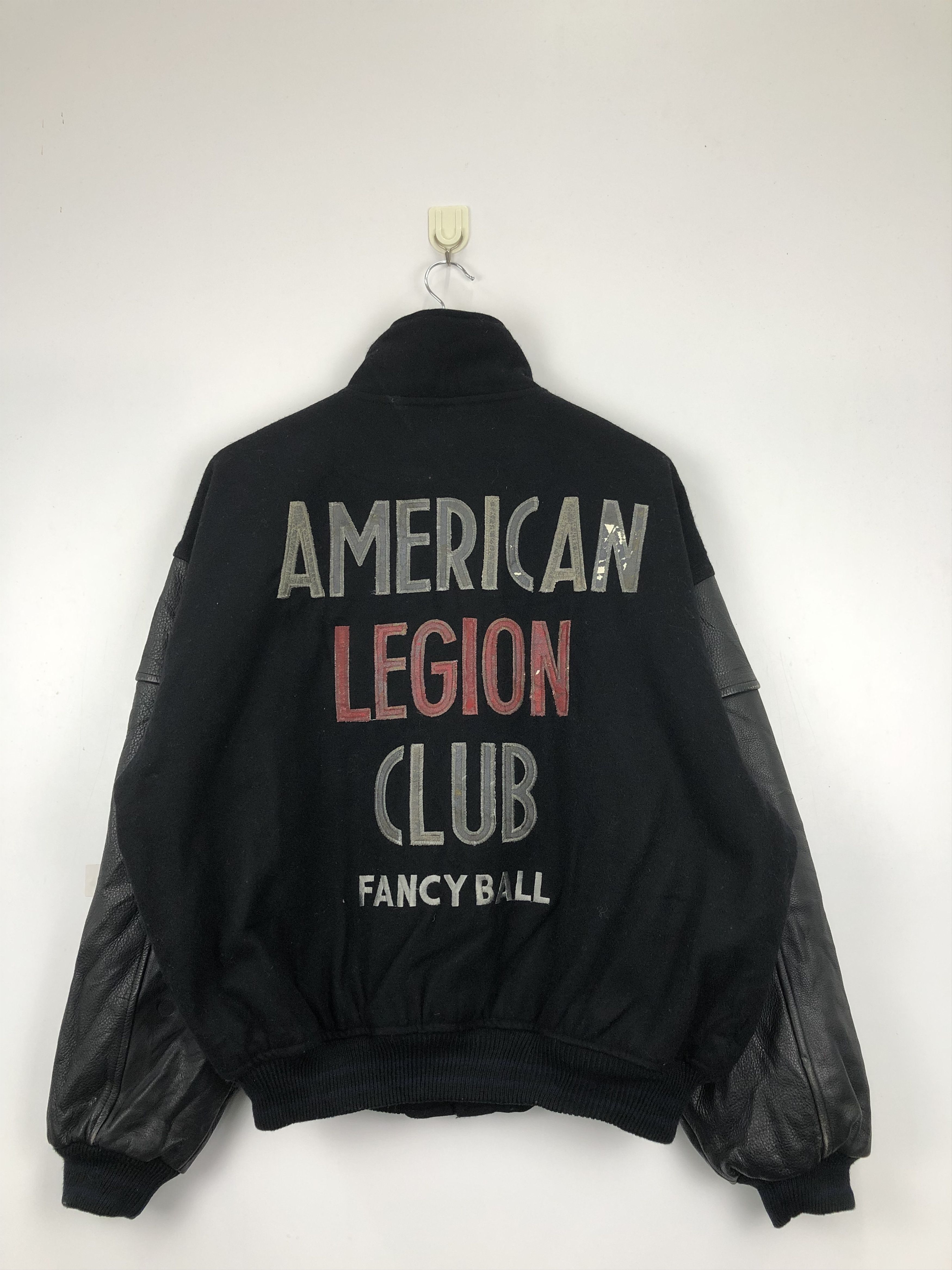 Vintage Vintage 80s Americans Legion Club Varsity Leather V0394 Size US L / EU 52-54 / 3 - 1 Thumbnail
