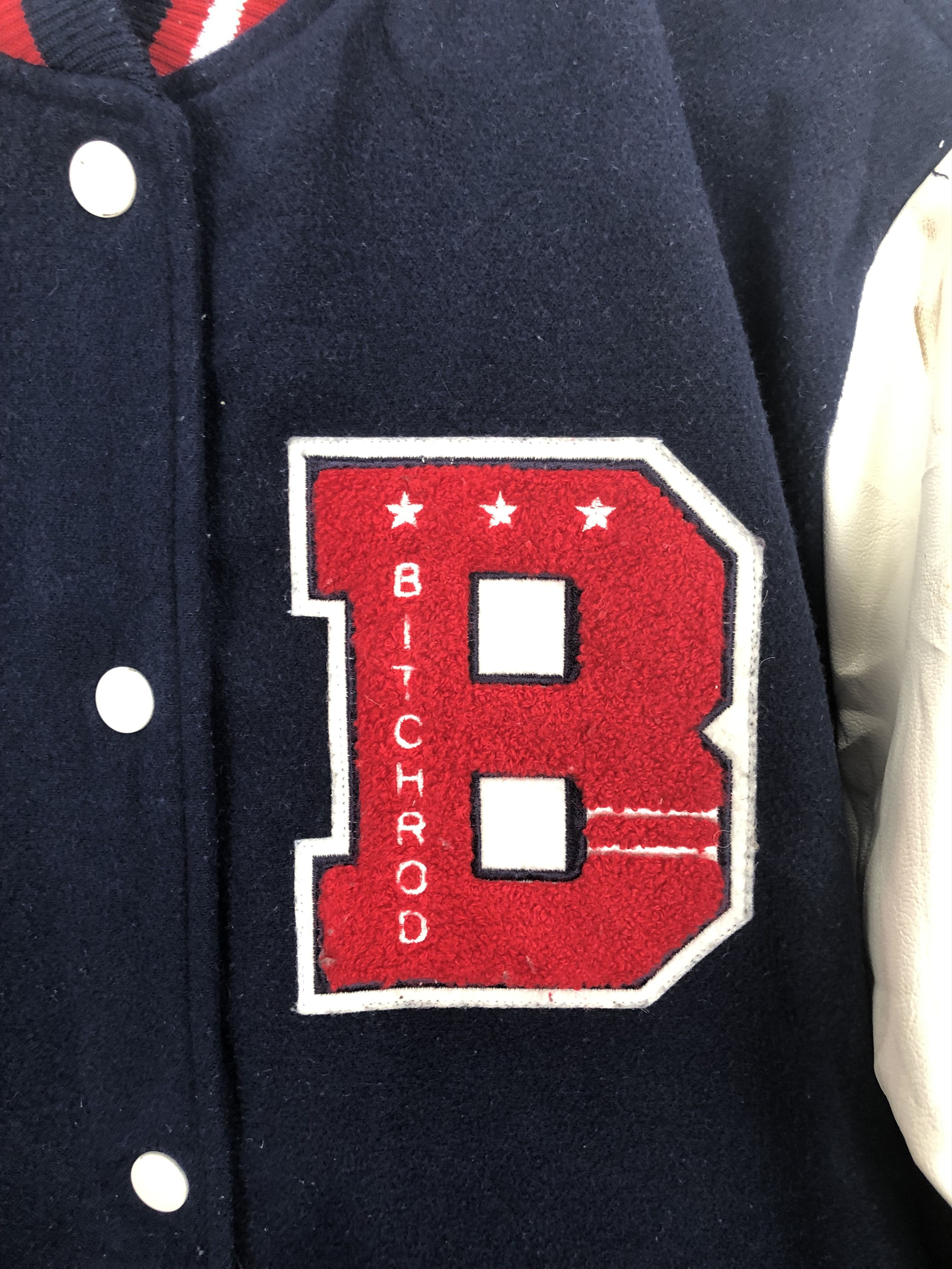 Japanese Brand Vintage Japanese Brand Browny Varsity Jacket Leather V0376 Size US M / EU 48-50 / 2 - 10 Thumbnail
