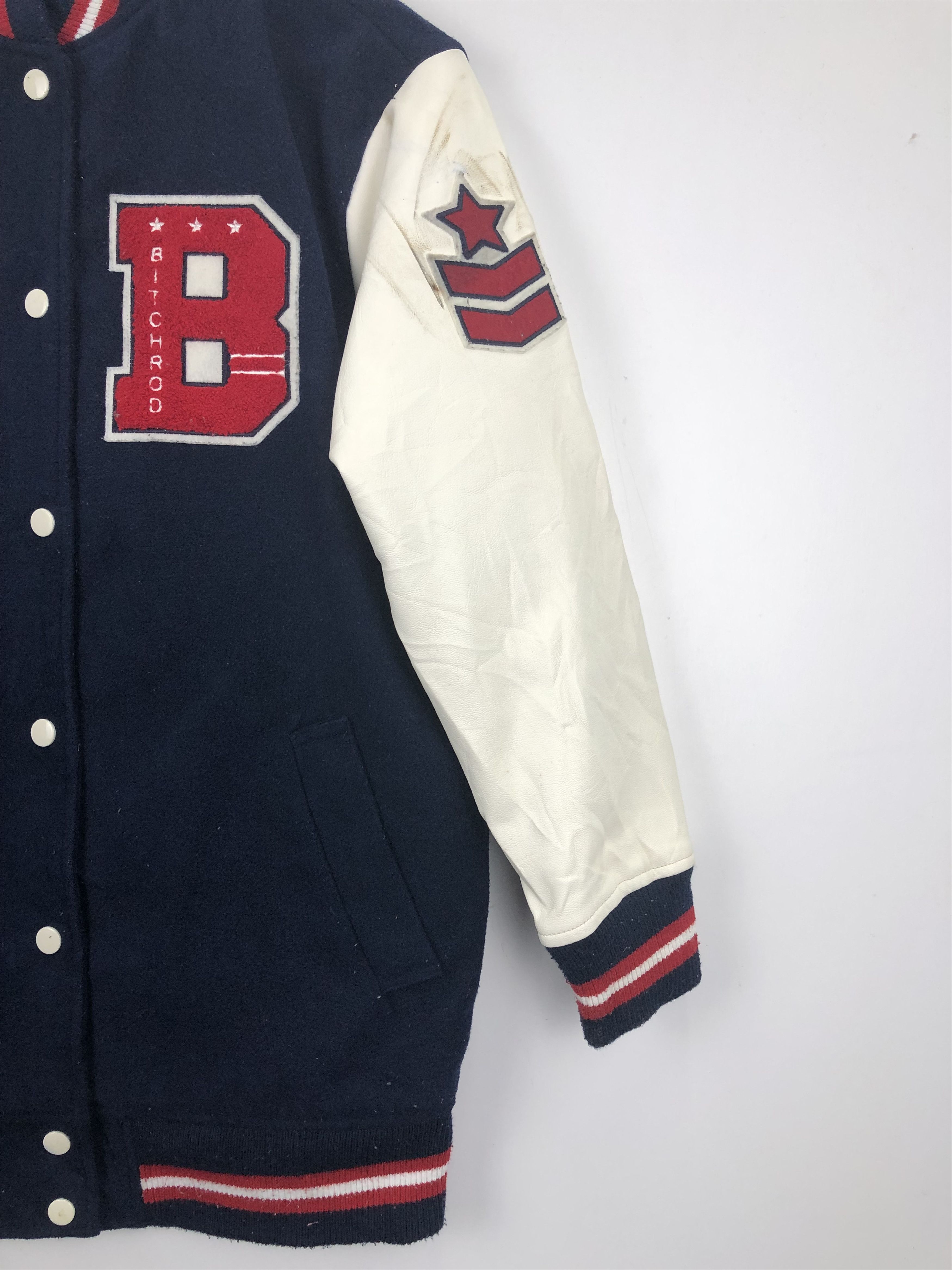 Japanese Brand Vintage Japanese Brand Browny Varsity Jacket Leather V0376 Size US M / EU 48-50 / 2 - 8 Thumbnail