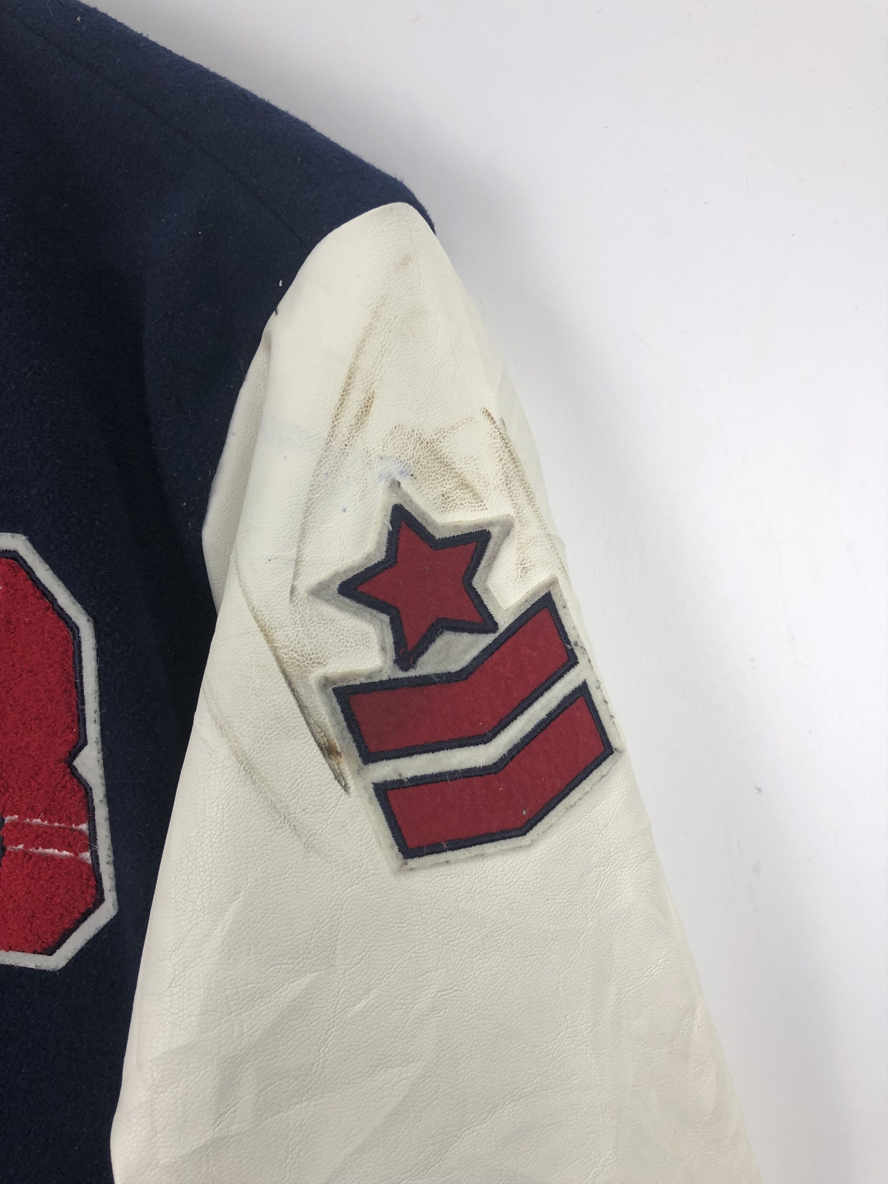 Japanese Brand Vintage Japanese Brand Browny Varsity Jacket Leather V0376 Size US M / EU 48-50 / 2 - 9 Thumbnail