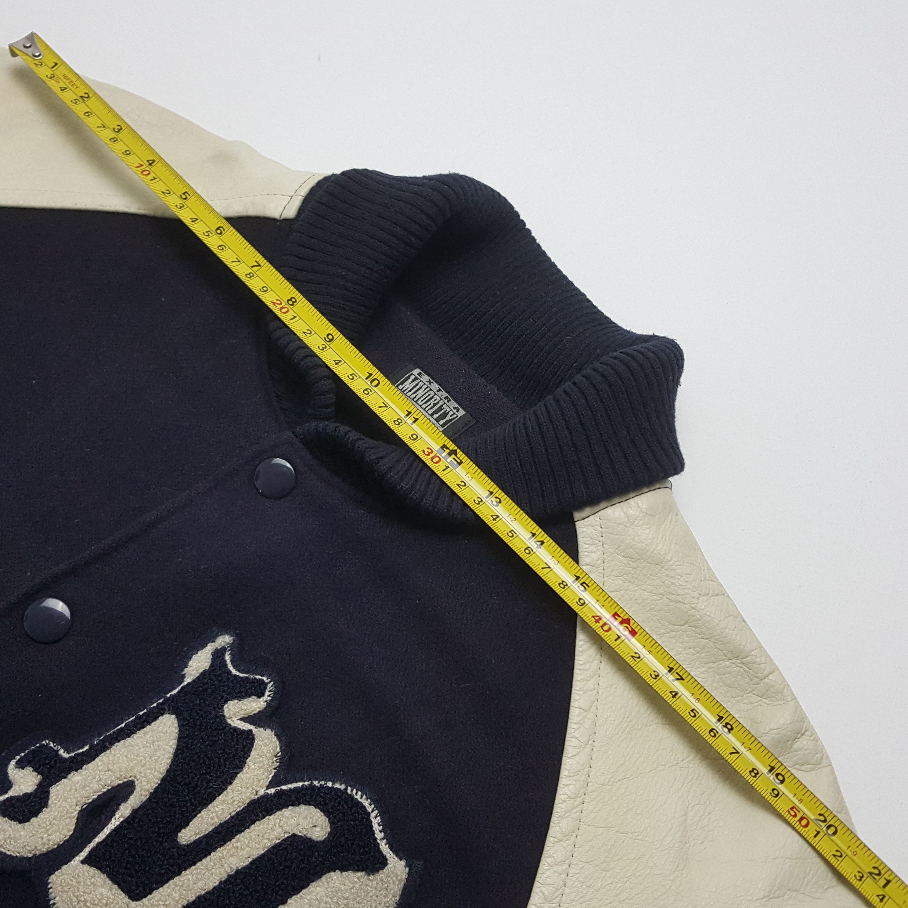 Japanese Brand × Vintage Vintage MINORITY Japanese Brand Varsity Jacket Size US L / EU 52-54 / 3 - 8 Thumbnail