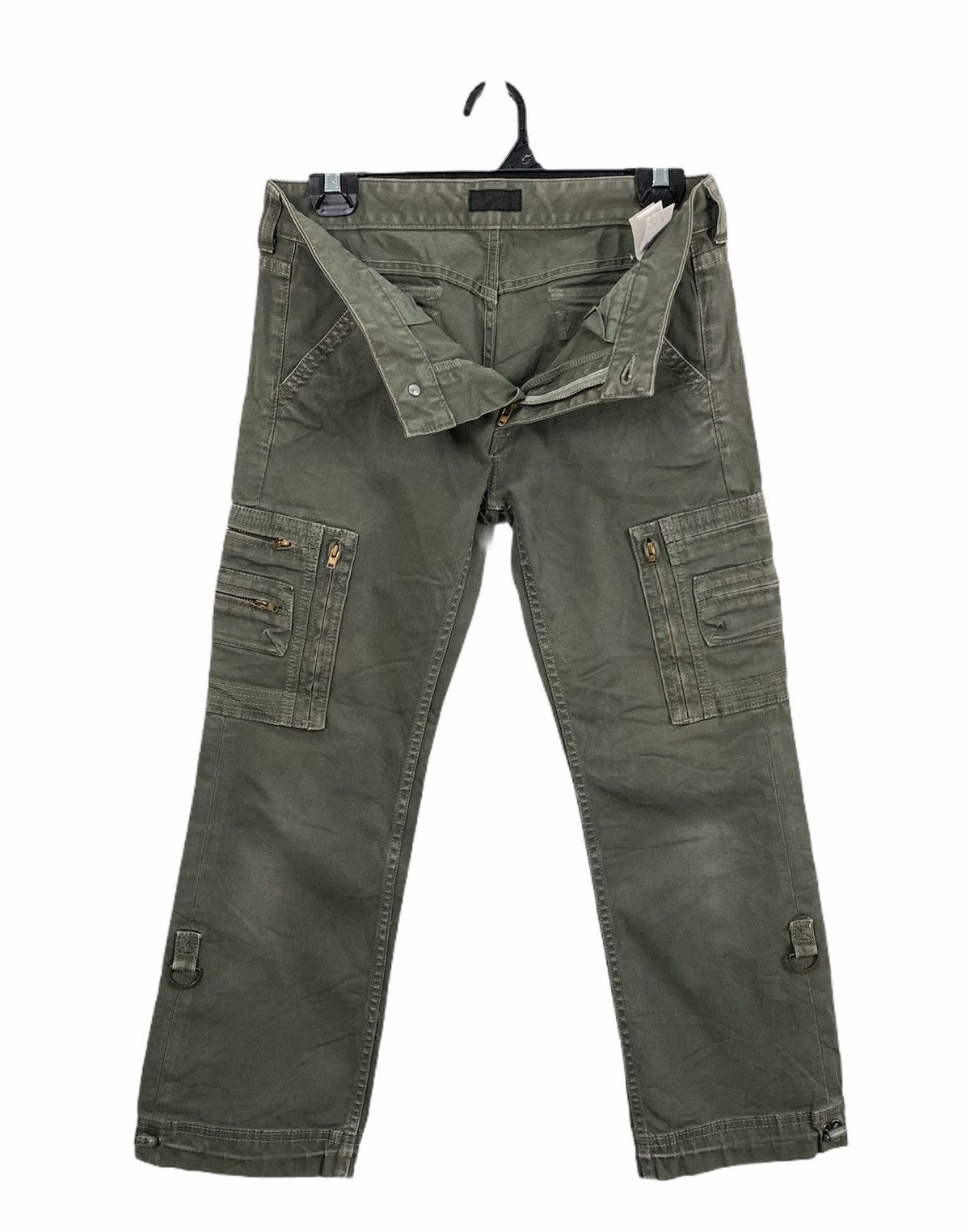 COMME CA DU MODE 10Pocket Bondage Utilities Crop Cargo Pant