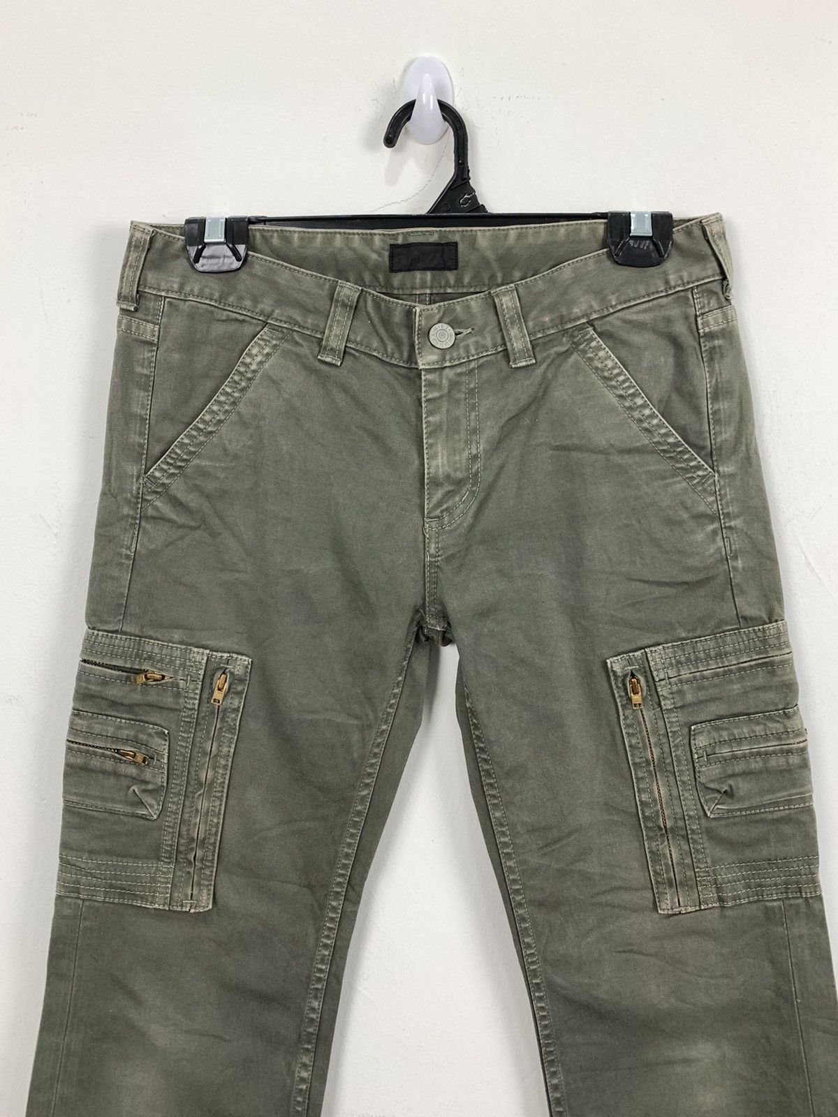 COMME CA DU MODE 10Pocket Bondage Utilities Crop Cargo Pant