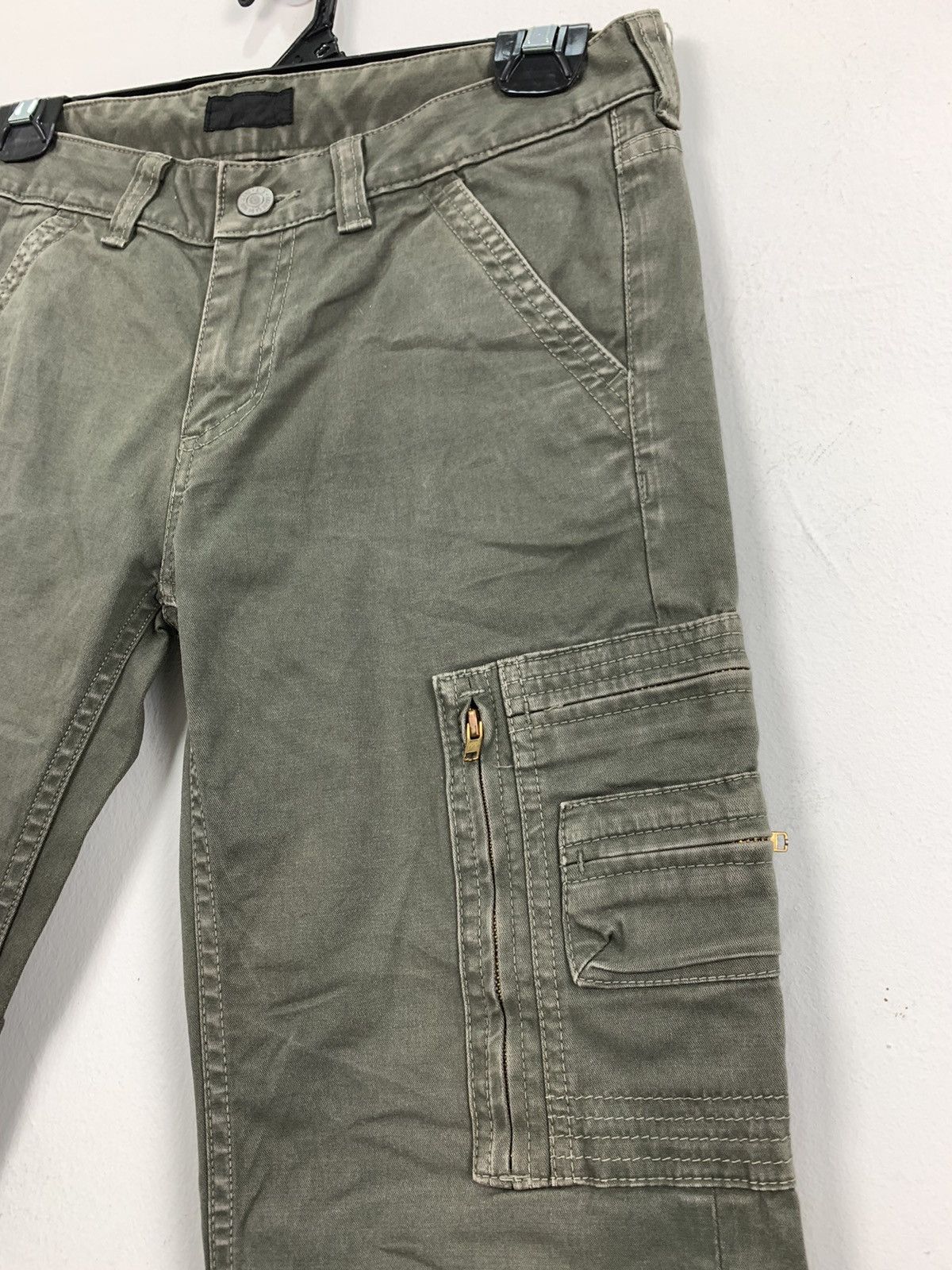 COMME CA DU MODE 10Pocket Bondage Utilities Crop Cargo Pant