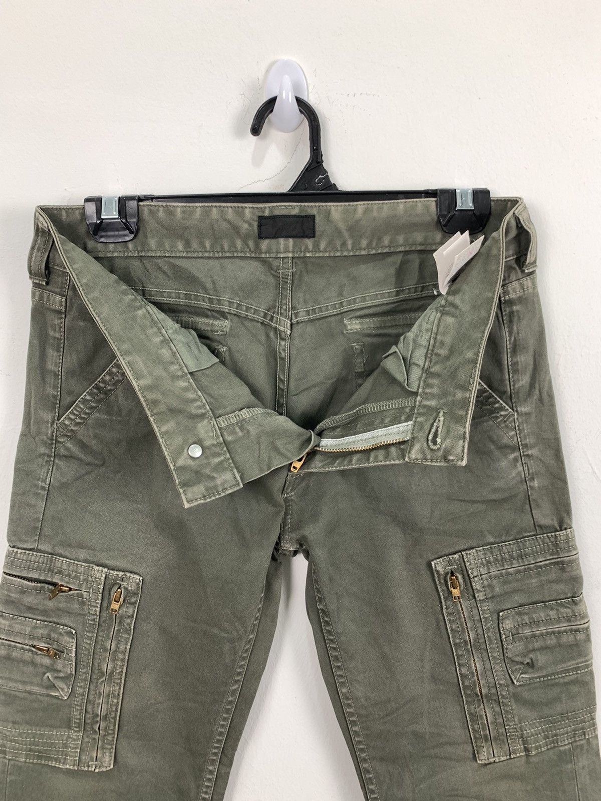 COMME CA DU MODE 10Pocket Bondage Utilities Crop Cargo Pant